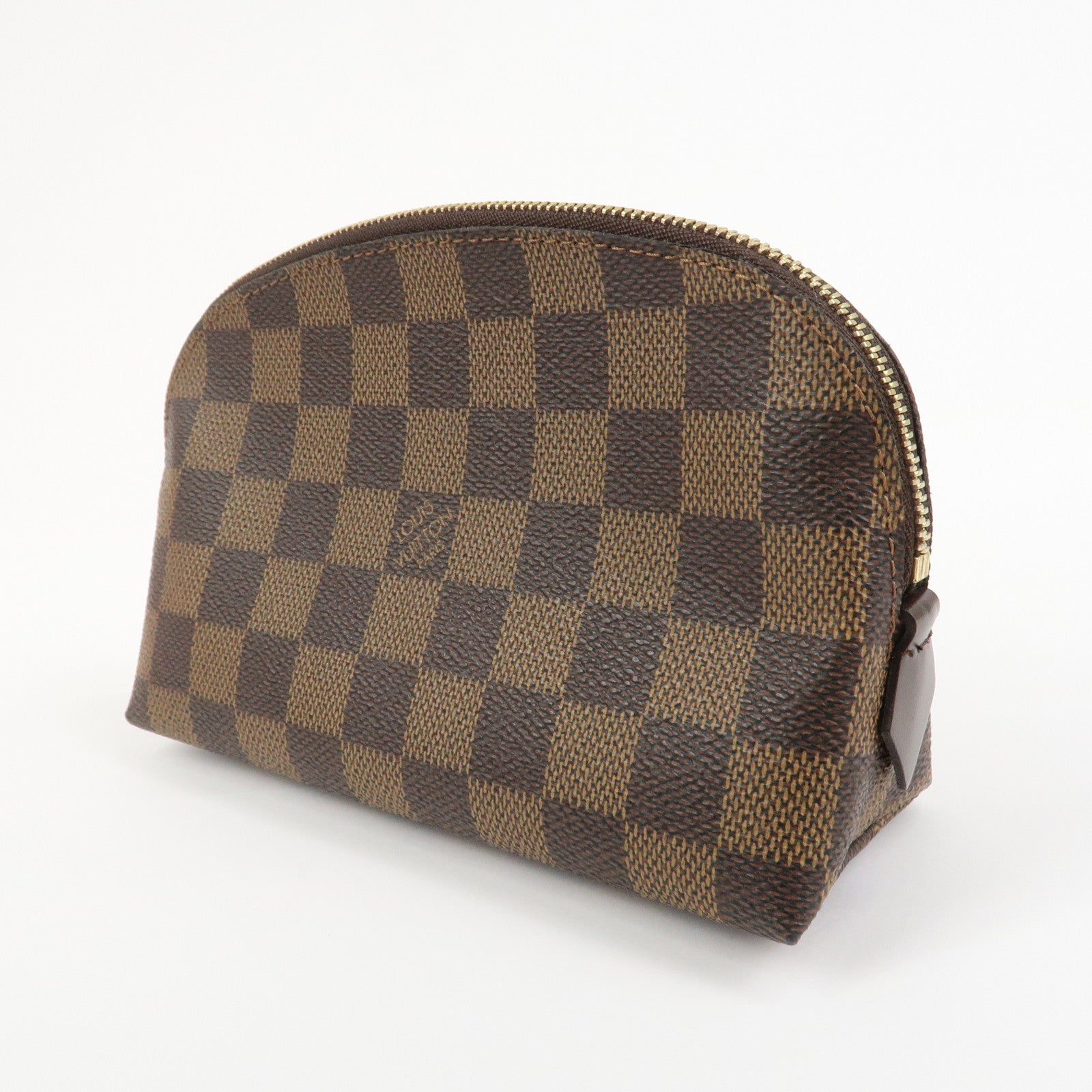 Louis Vuitton Damier Pochette Cosmetic PM Pouch Brown N47516
