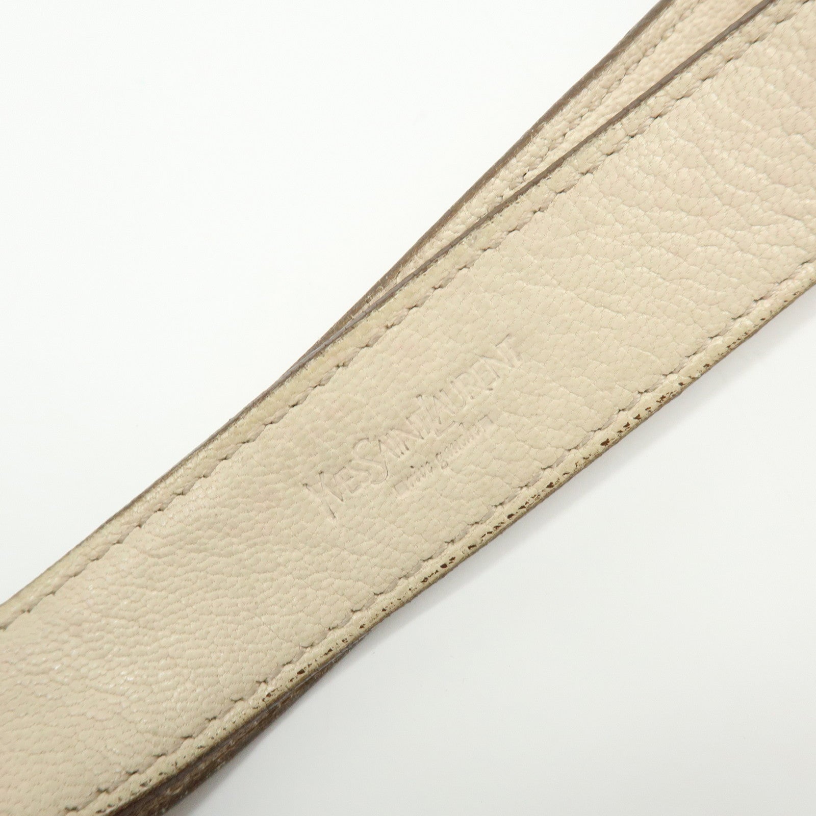 SAINT LAURENT PARIS YSL Nadja Shoulder Bag Light Beige 112937