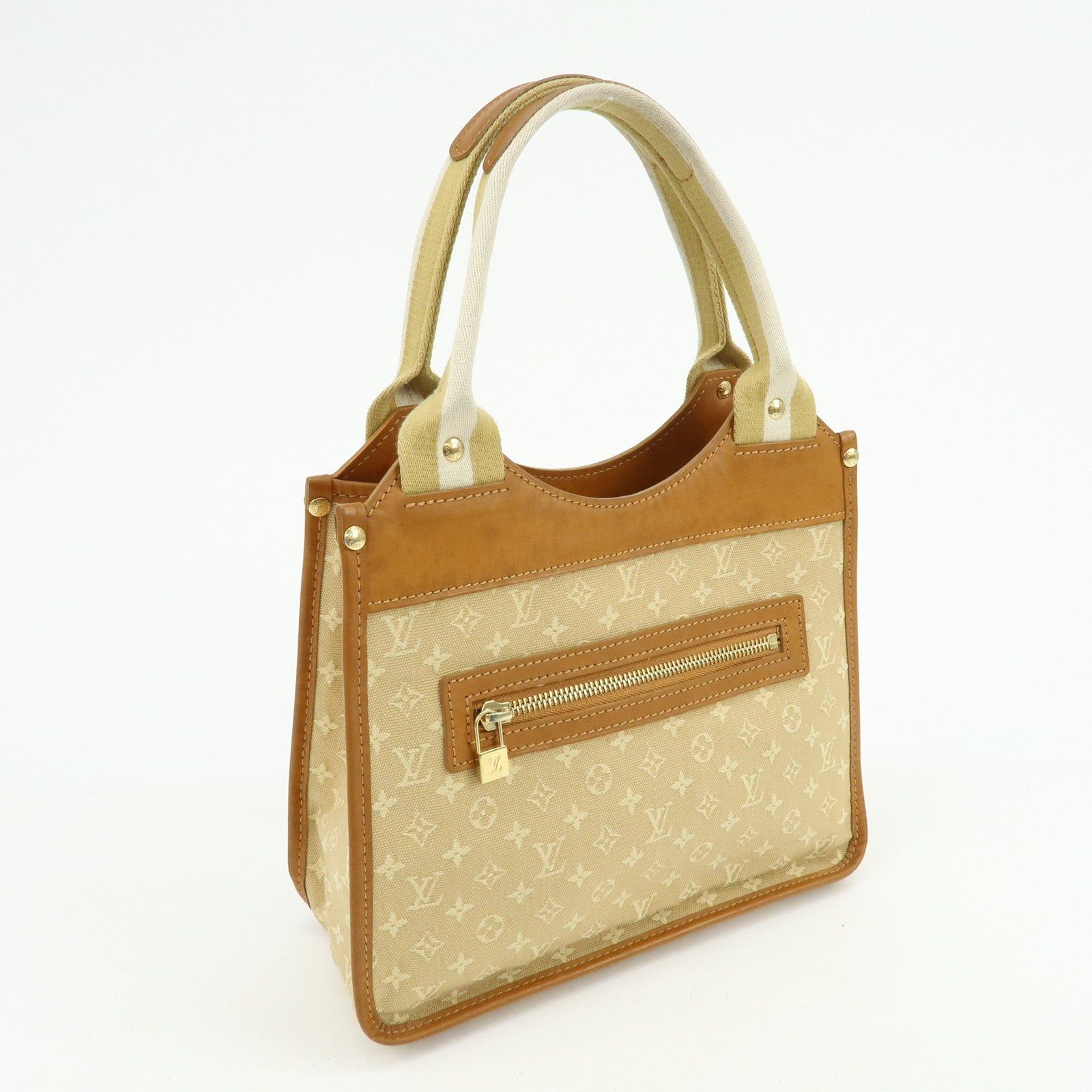 Louis Vuitton Monogram Mini Sac Catherine Hand Bag Beige M92328
