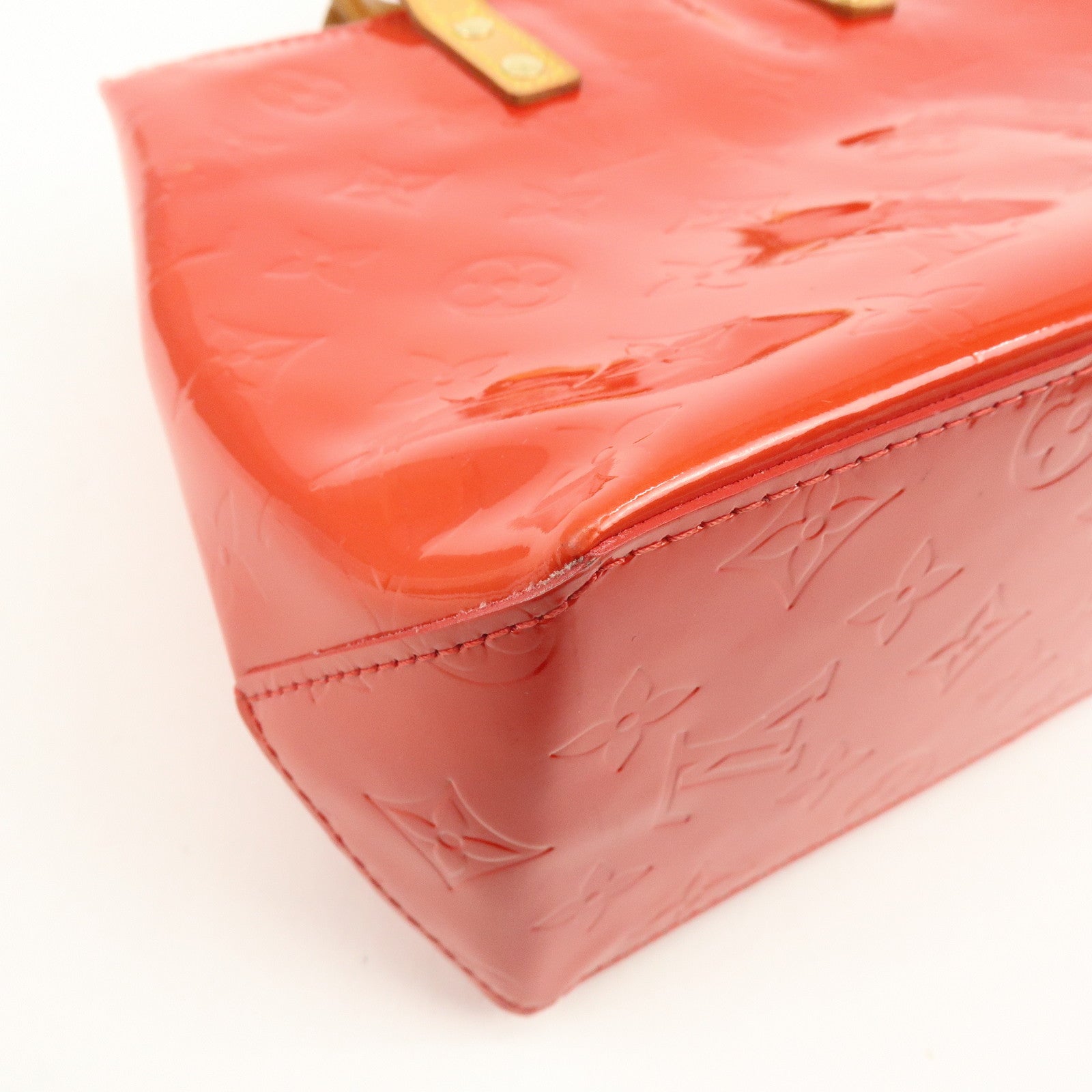 Louis Vuitton Monogram Vernis Lead PM Hand Bag Pomme d'Amour M91990