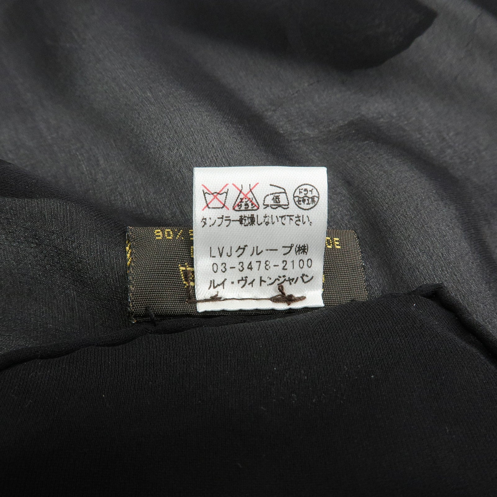 Louis Vuitton Silk Nylon Scarf Shawl Glitter Black