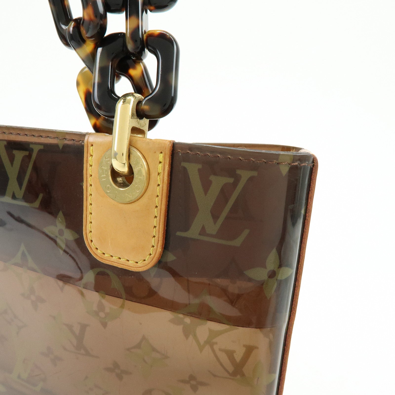 Louis Vuitton Monogram Cabas Ambre PM Tote Bag Clear Brown M92502