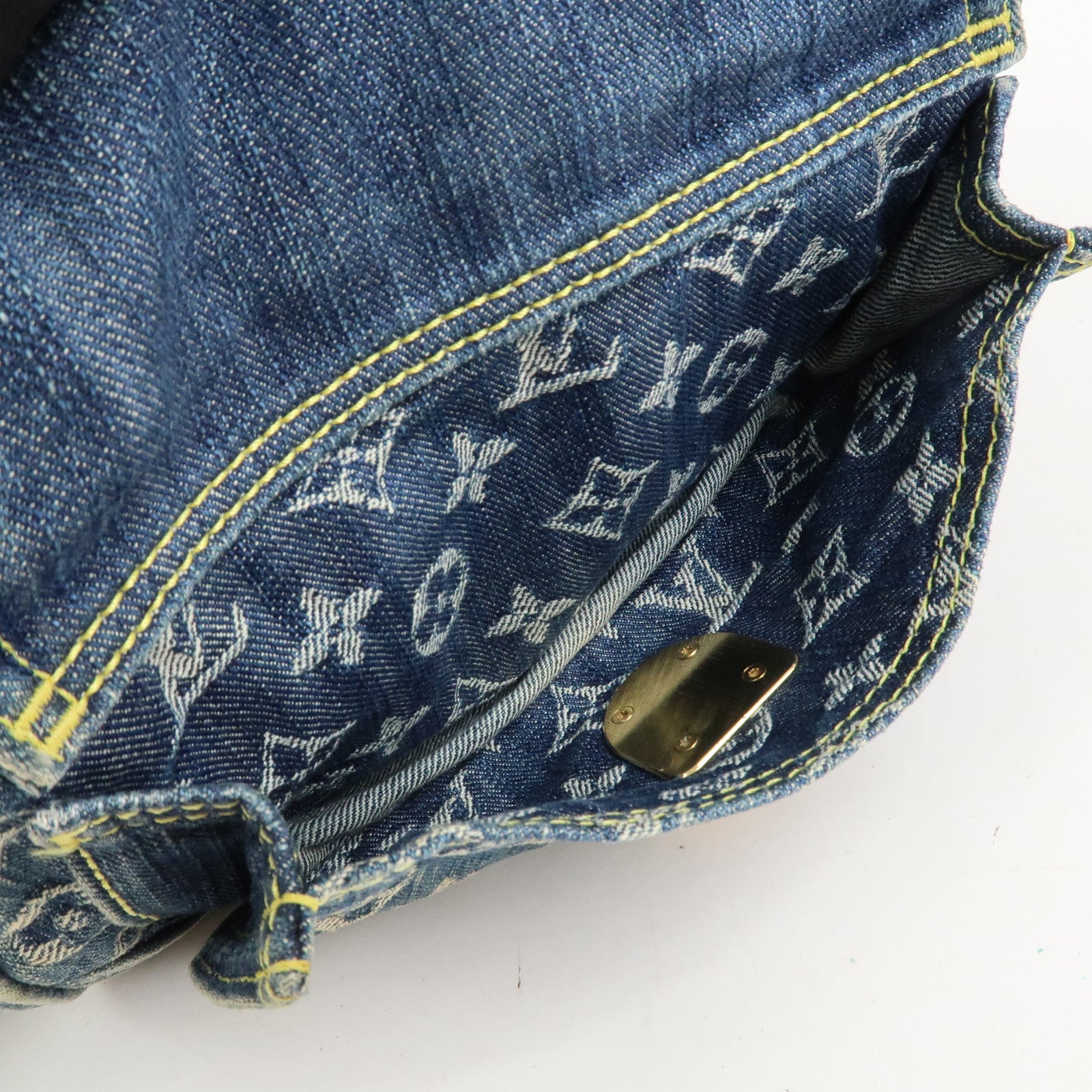 Louis Vuitton Monogram Denim Bum Bag Waist Bag Blue M95347