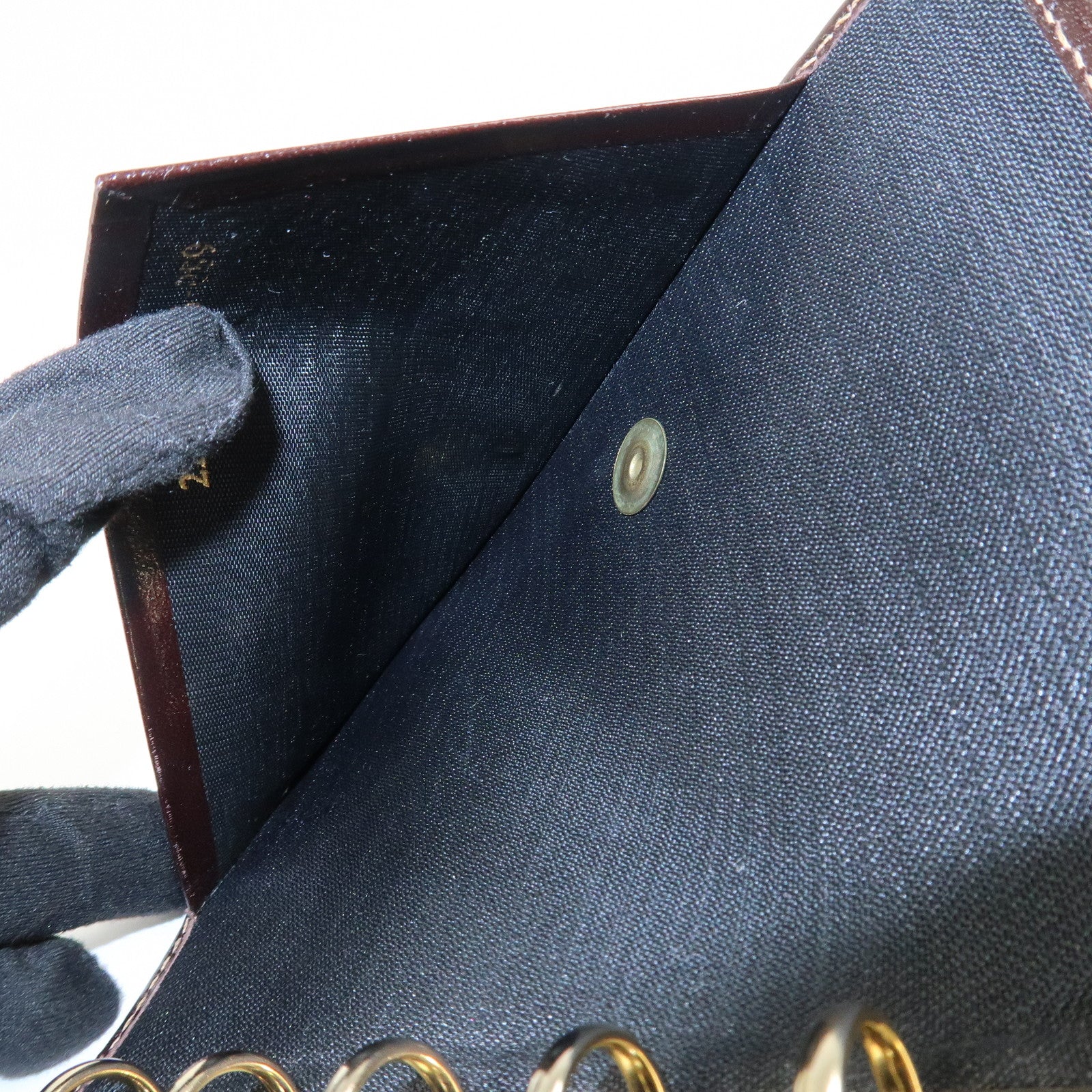 FENDI Zucca Canvas Leather Agenda Planner Cover Brown 30153