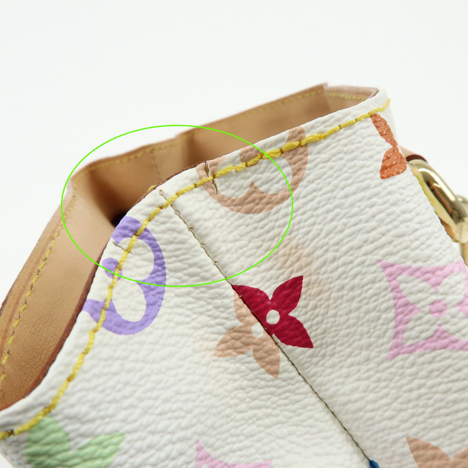 Louis Vuitton Monogram Multicolor Audra Hand Bag Blanc M40047
