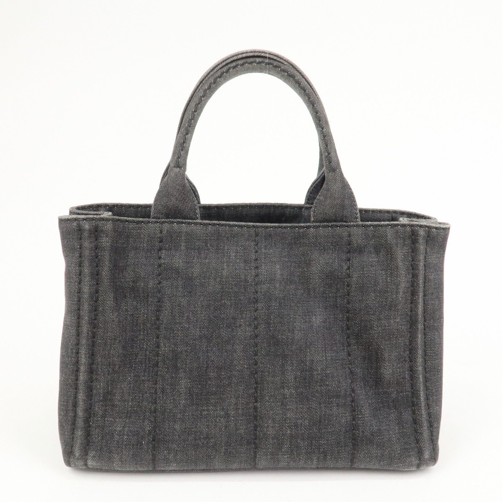 PRADA Logo Canapa Mini Canvas 2Way Bag Hand Bag 1BG439