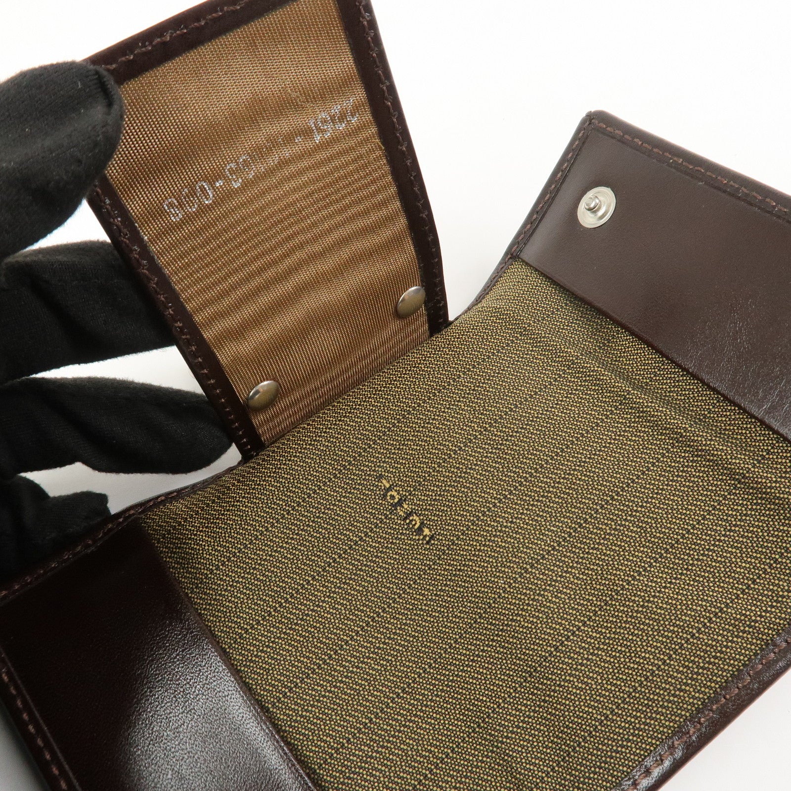 FENDI Zucca Canvas Leather 6 Ring Key Case Key Holder Brown 10163