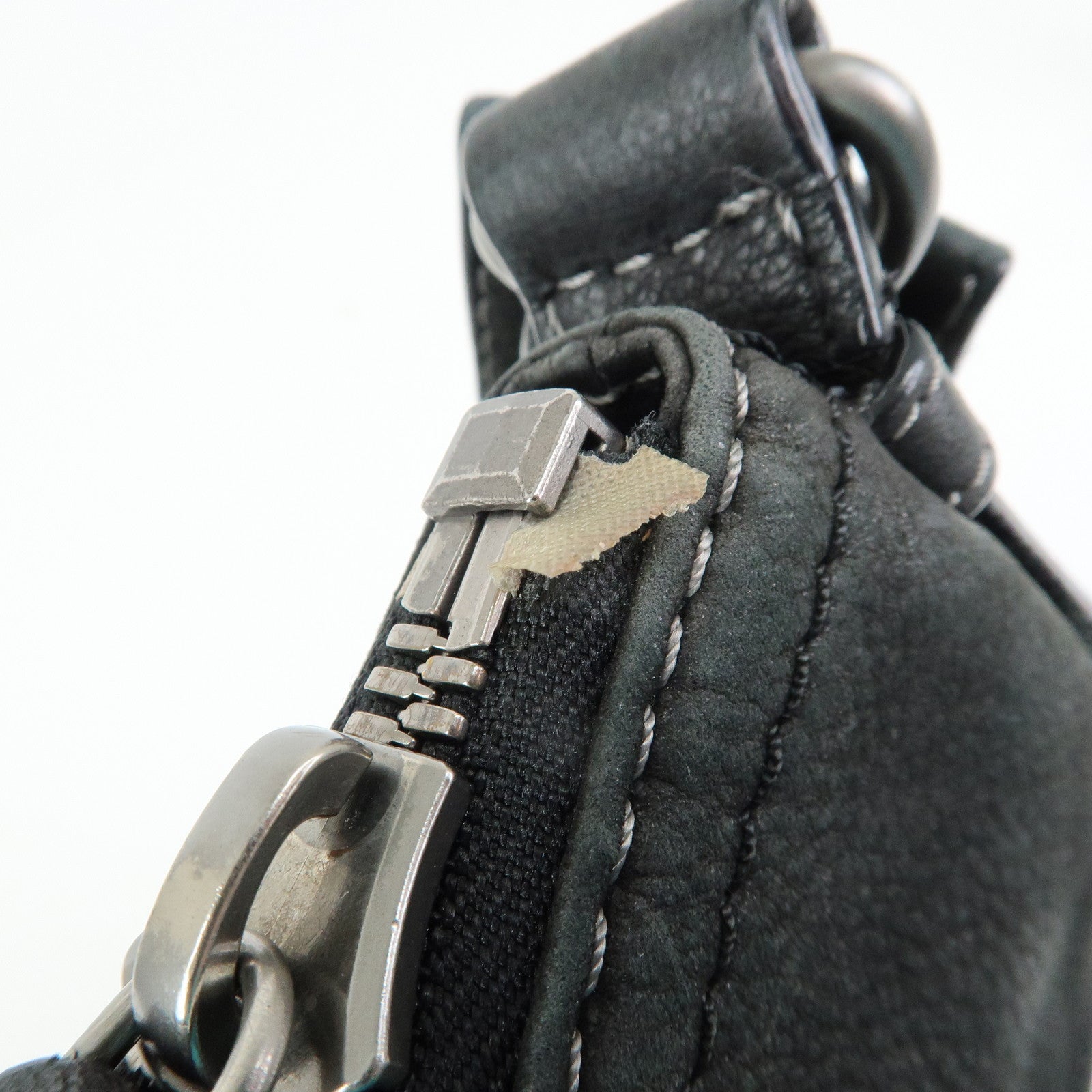 LOEWE Anagram Calf Leather Shoulder Bag Crossbody Bag Black