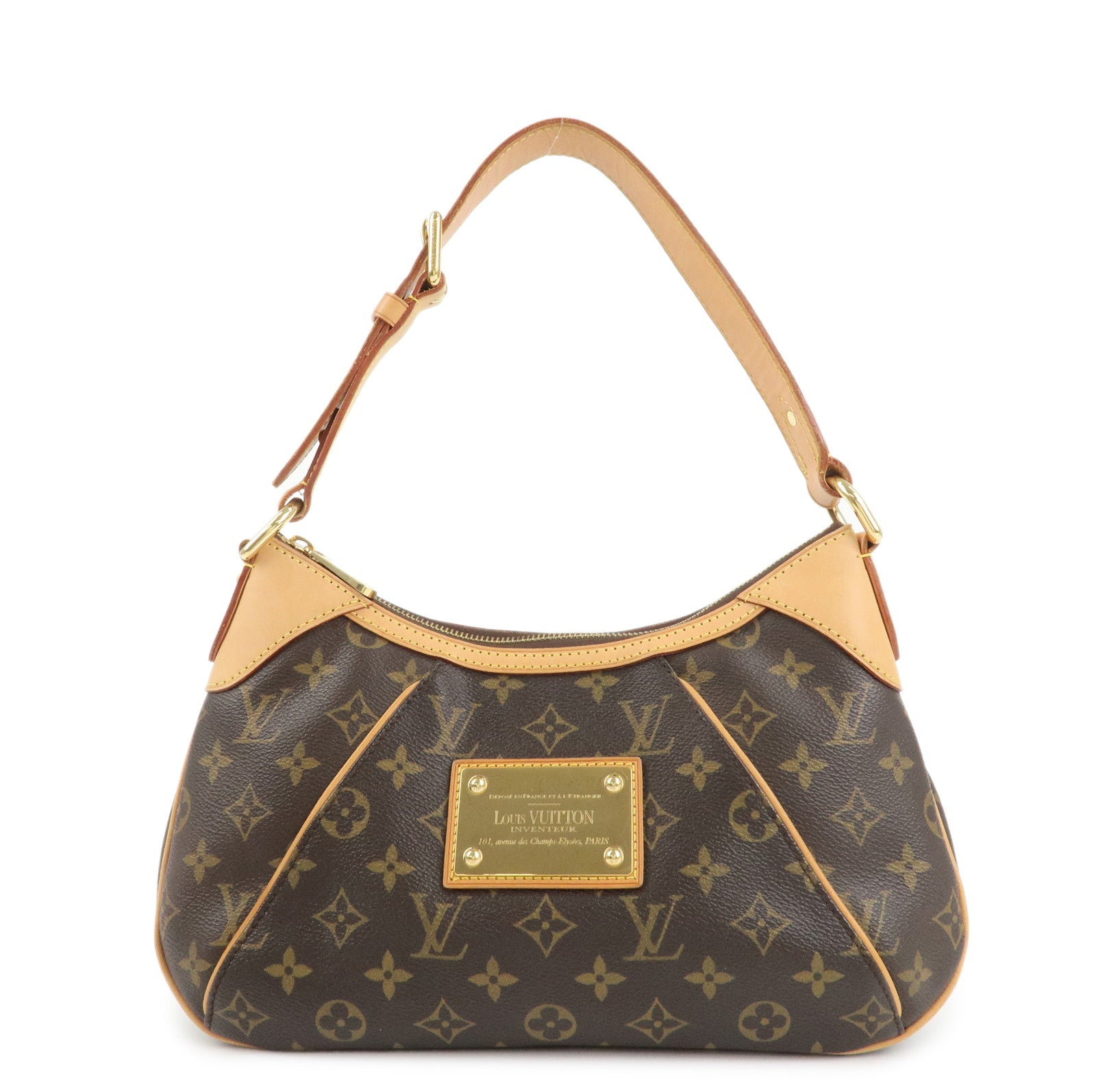 Louis Vuitton Monogram Thames PM Shoulder Bag Brown M56384 Used