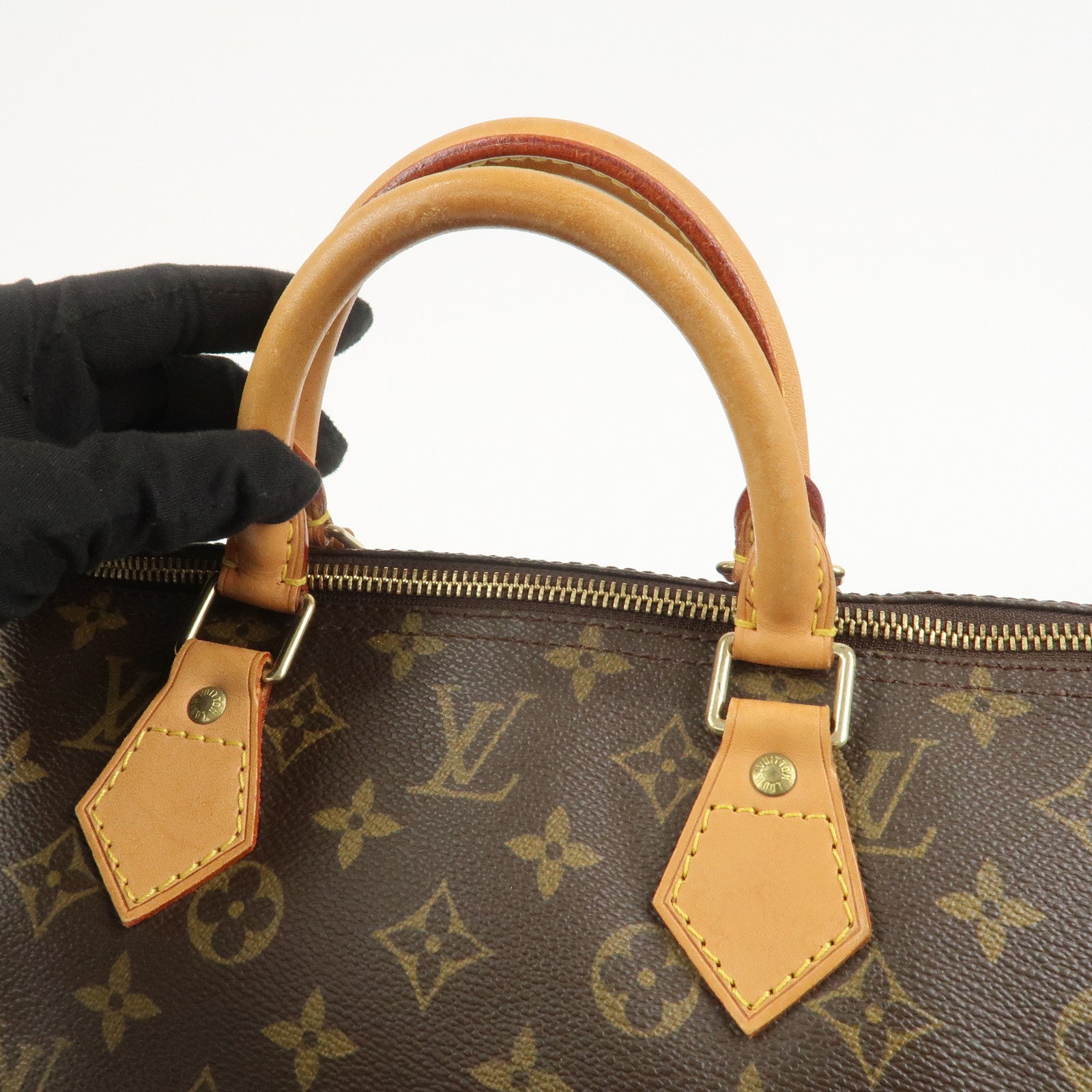 Louis Vuitton Monogram Speedy 40 Hand Bag Boston Bag Brown M41522