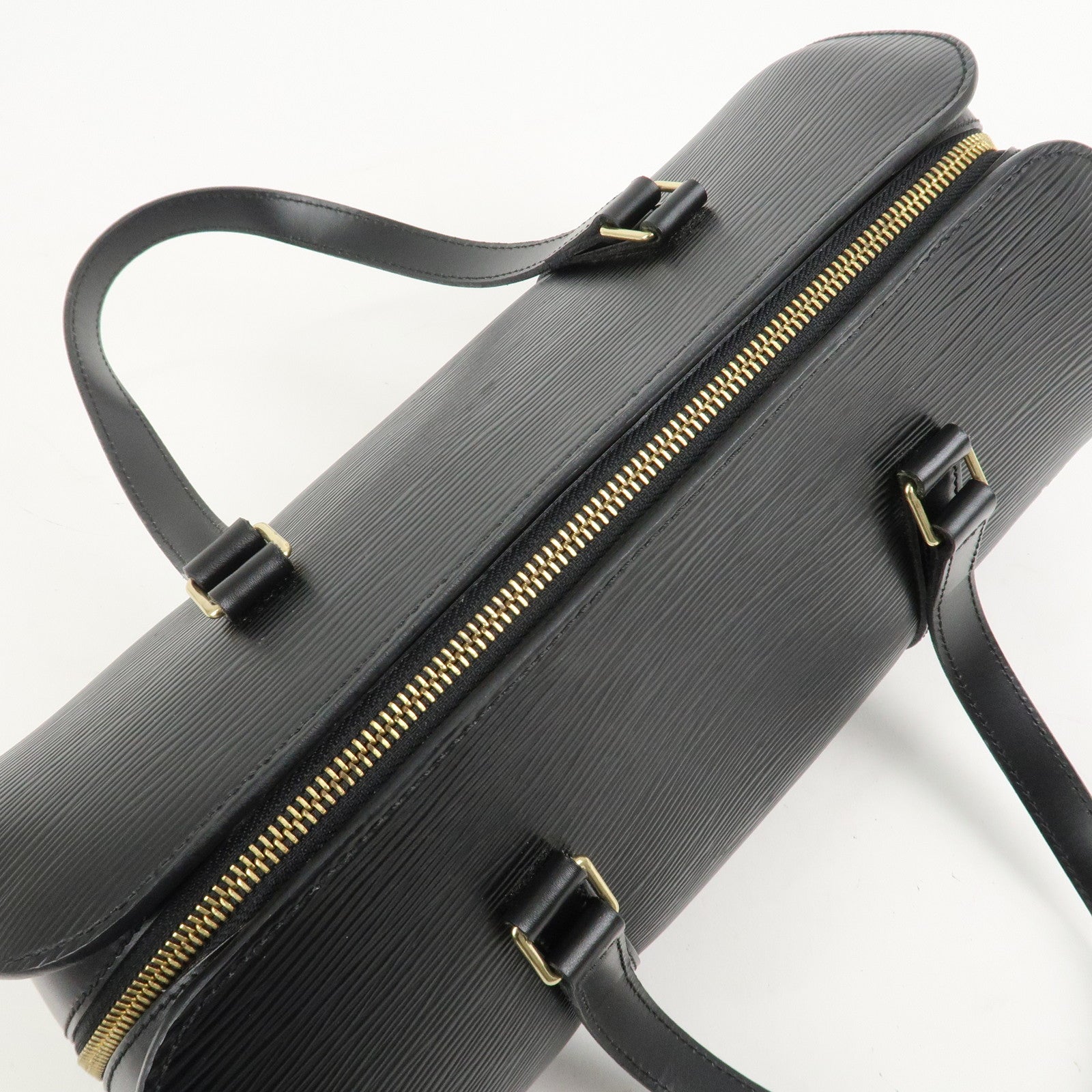 Louis Vuitton Epi Soufflot Hand Bag Shoulder Bag Noir M52862