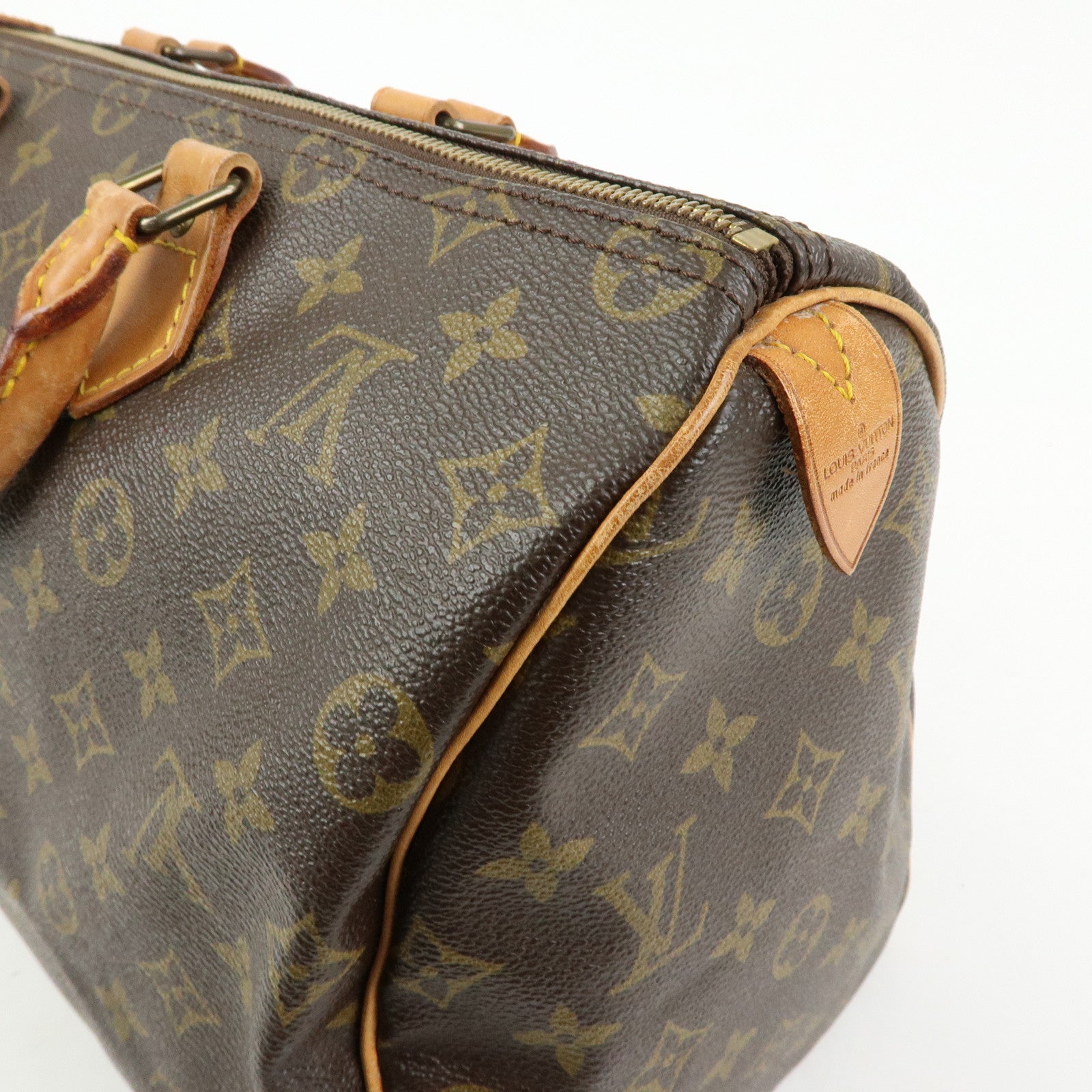 Louis Vuitton Monogram Speedy 35 Boston Bag Hand Bag Brown M41524