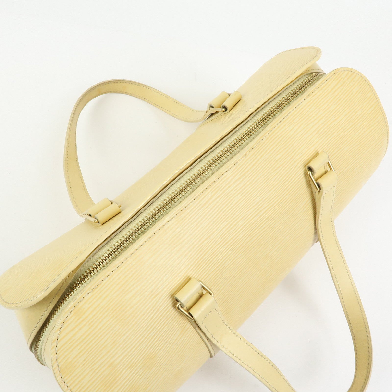Louis Vuitton Epi Leather Soufflot Hand Bag Vanilla M5222A