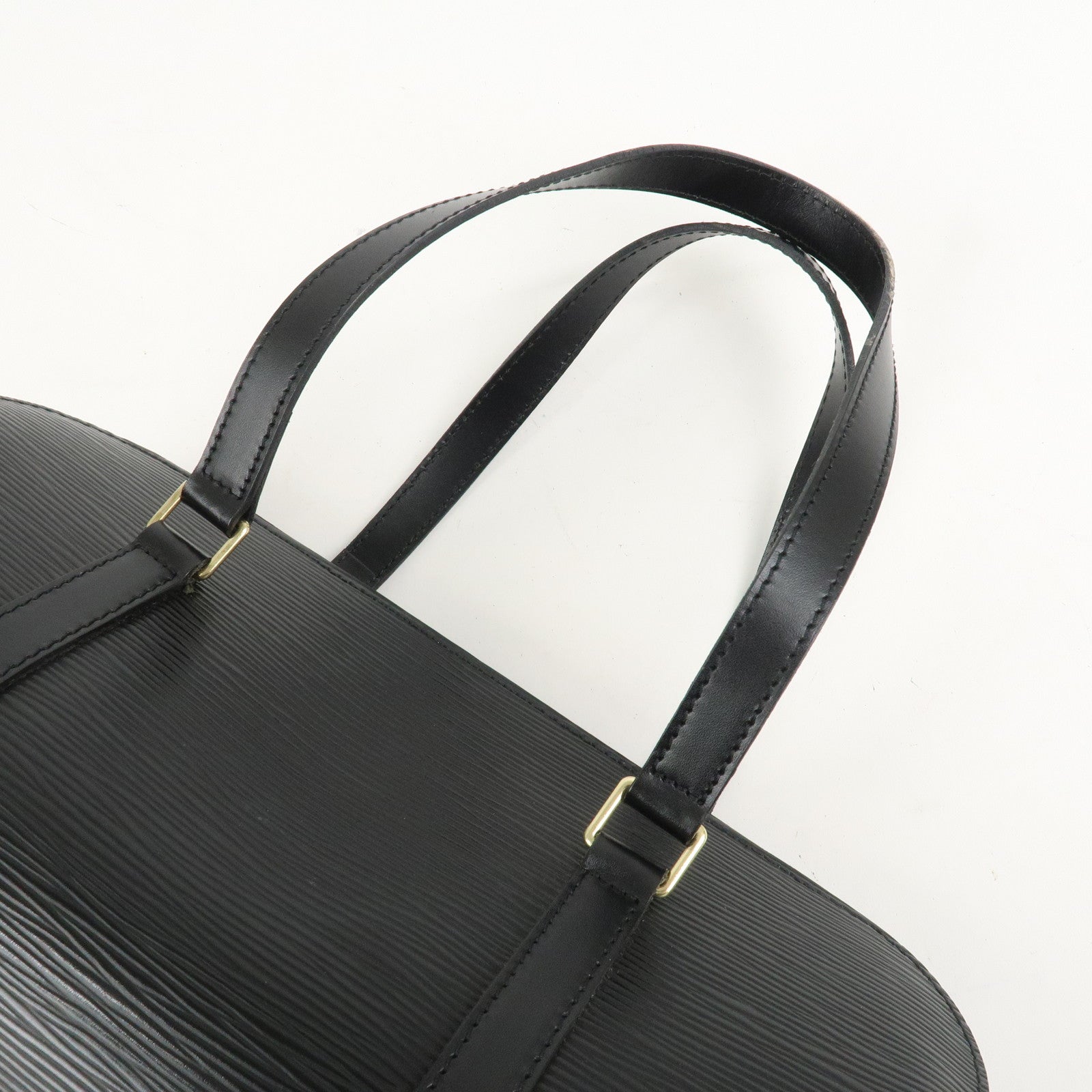 Louis Vuitton Epi Soufflot Hand Bag Shoulder Bag Noir M52862