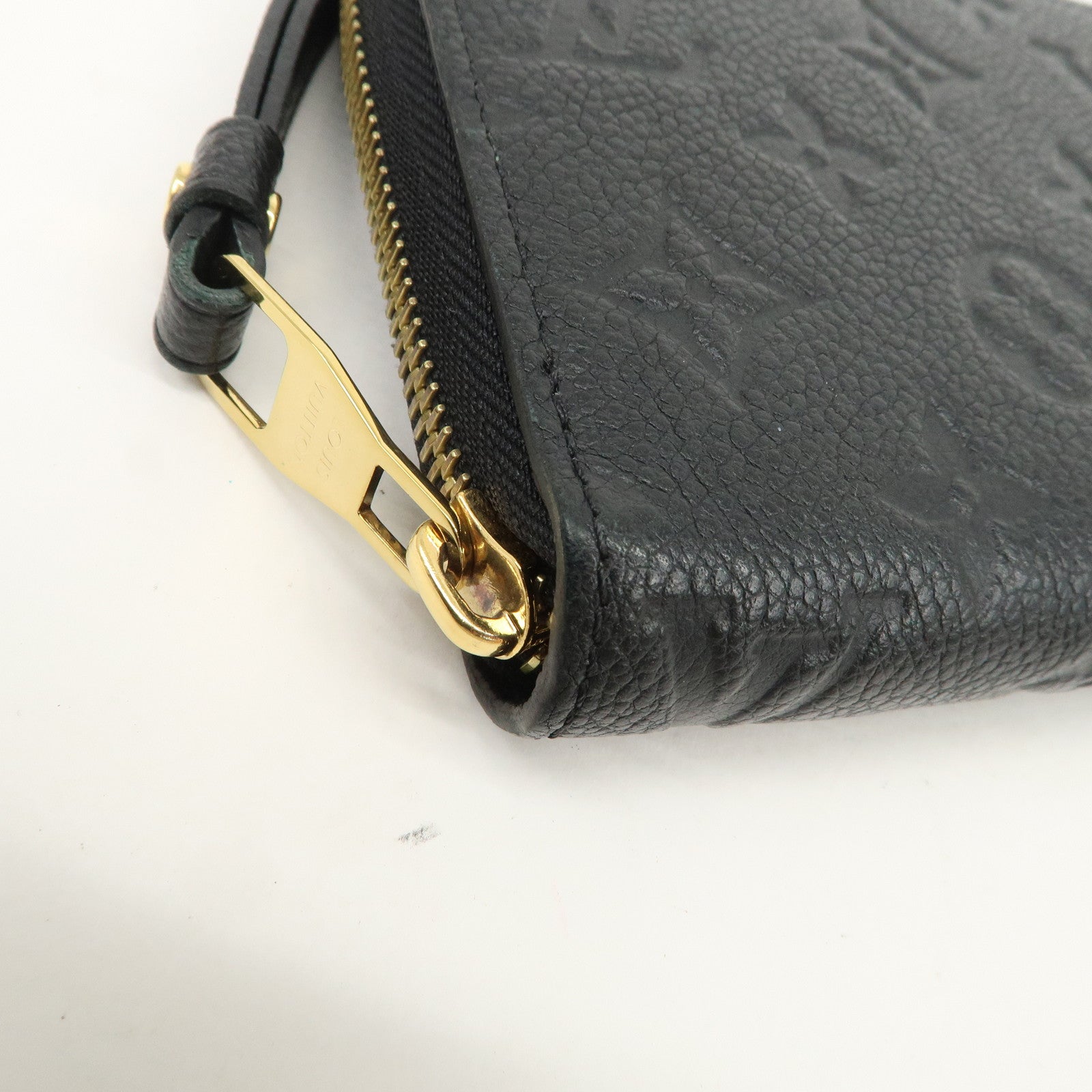 Louis Vuitton Monogram Empreinte Zippy Wallet Noir M61864