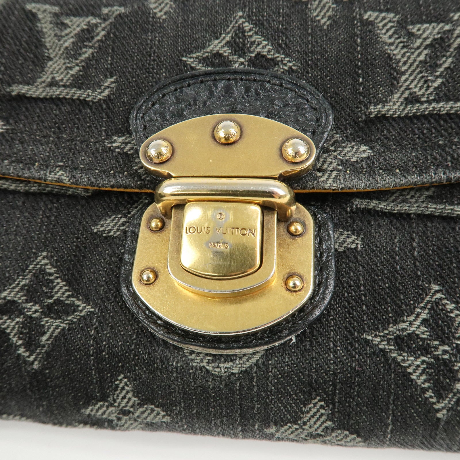 Louis Vuitton Monogram Denim Portefeuille Amelia Noir M95512