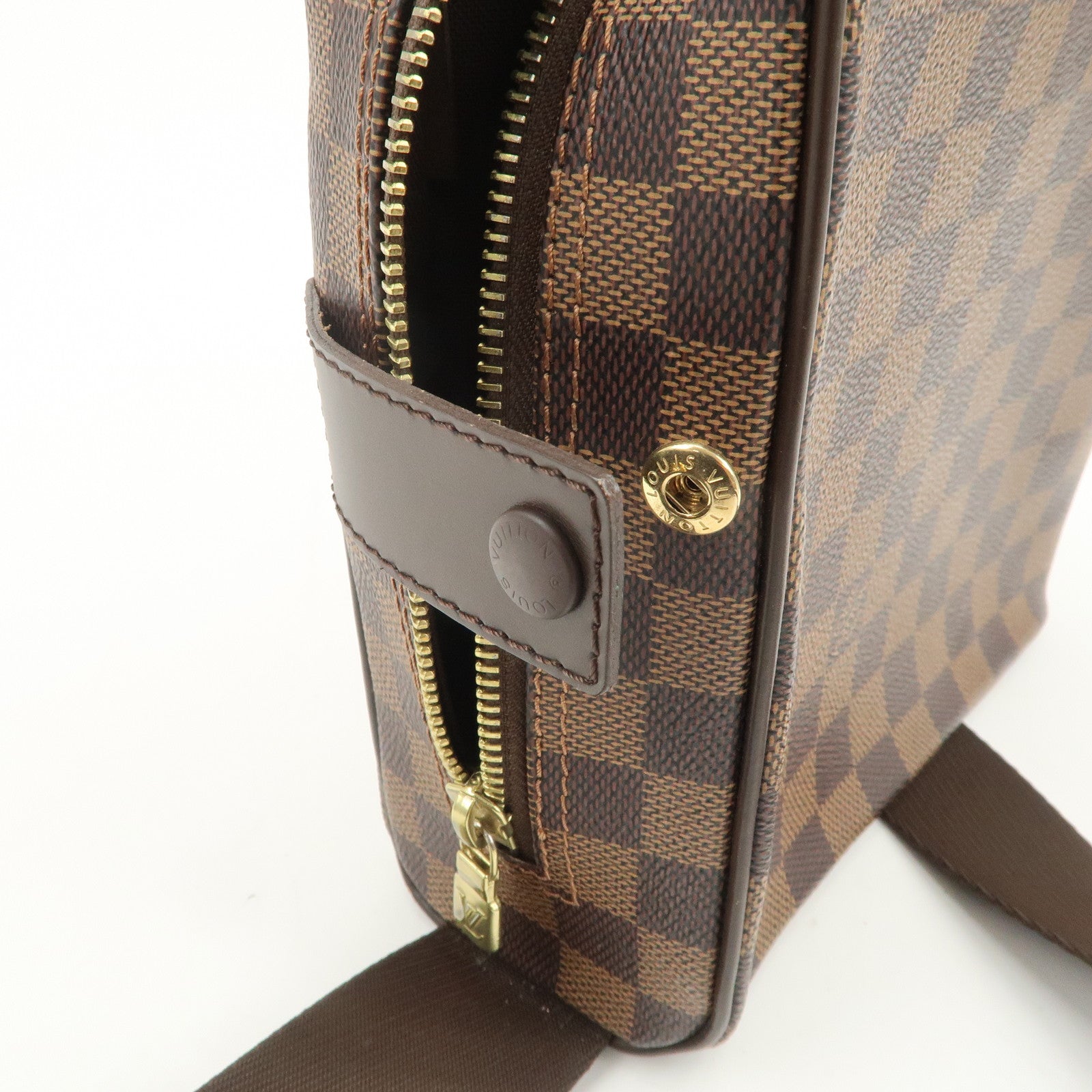 Louis Vuitton Damier Olaf PM Cross Body Shoulder Bag Brown N41442