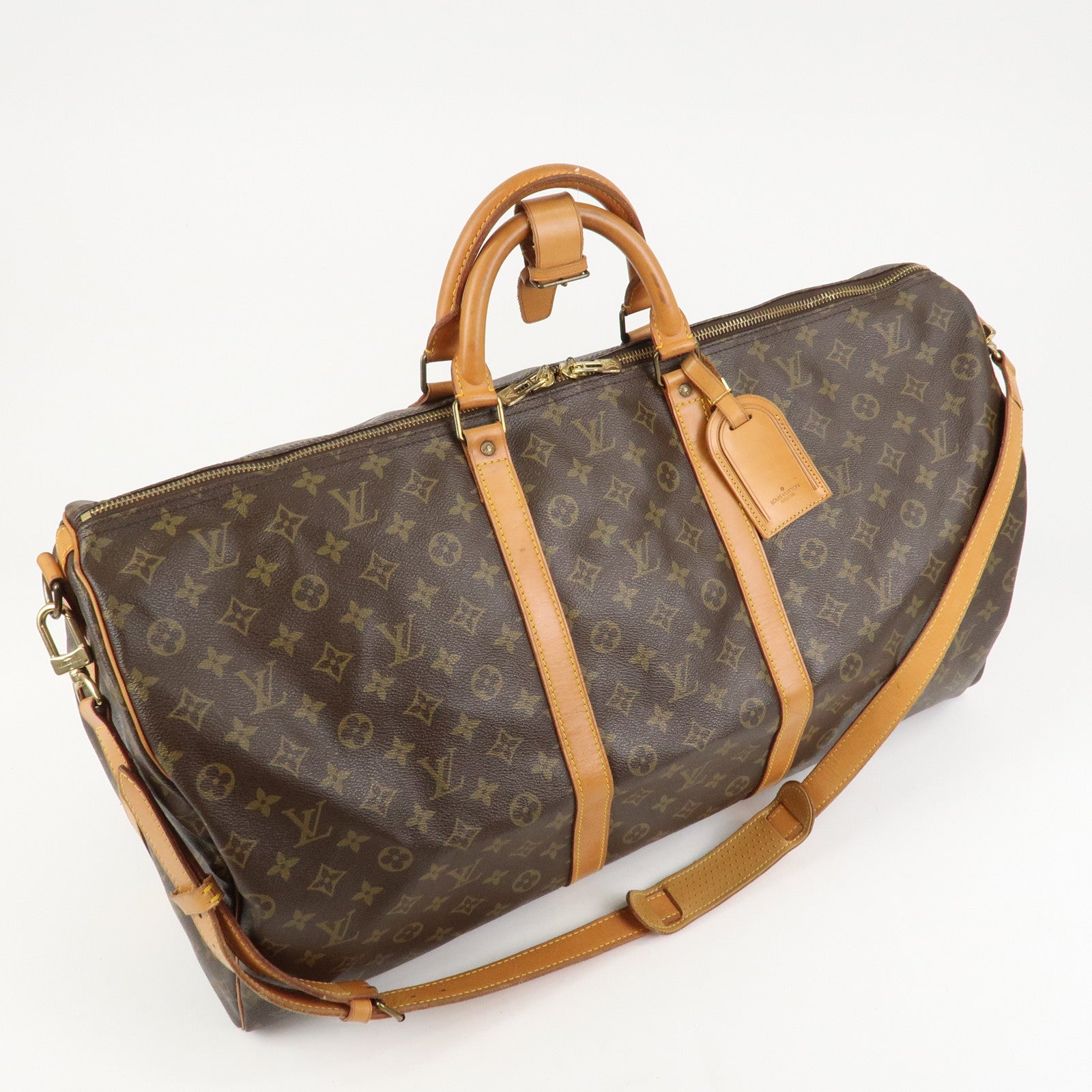Louis Vuitton Monogram Keep All Bandouliere 60 Boston Bag M41412