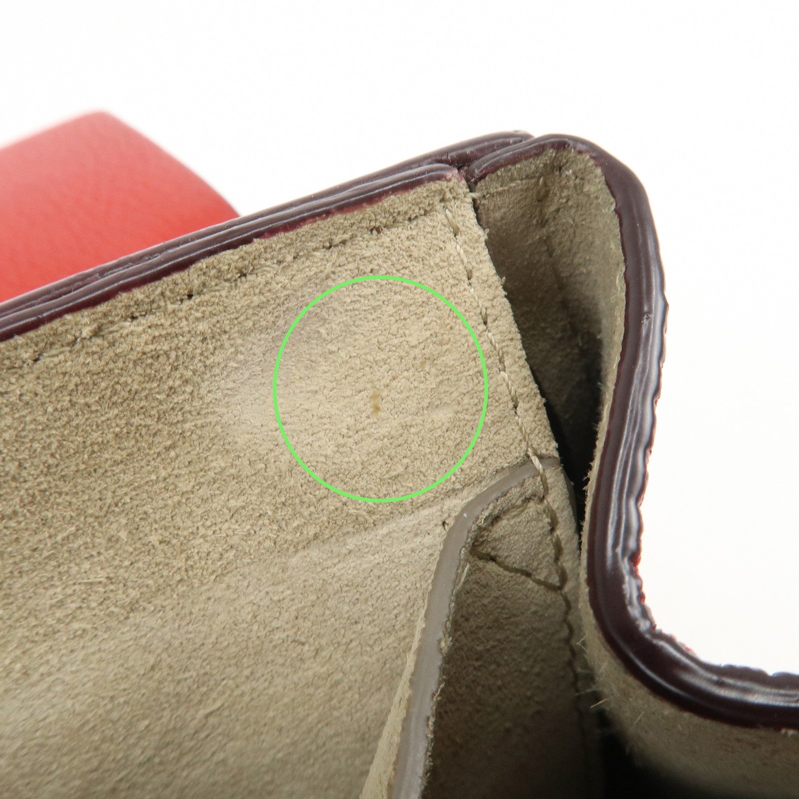 Chloe Drew Leather Chain Shoulder Bag Crossbody Bag Red