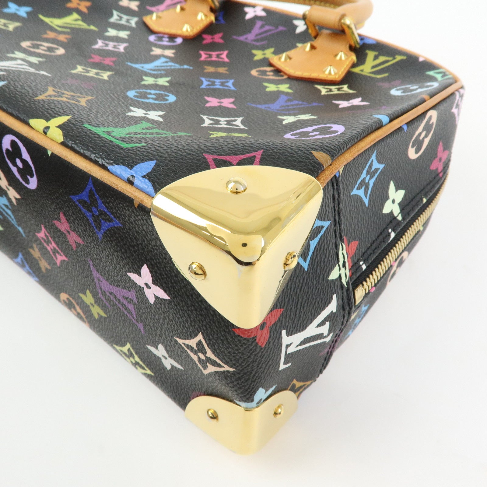 Louis Vuitton Monogram Trouville Multicolor Hand Bag Noir M92662