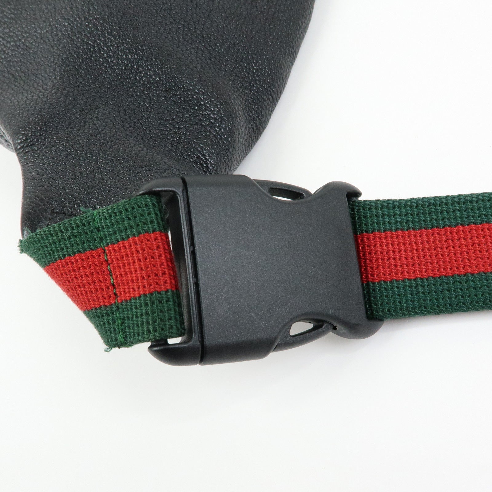 GUCCI Sherry Interlocking G Waist Pouch Body Bag Black 530412