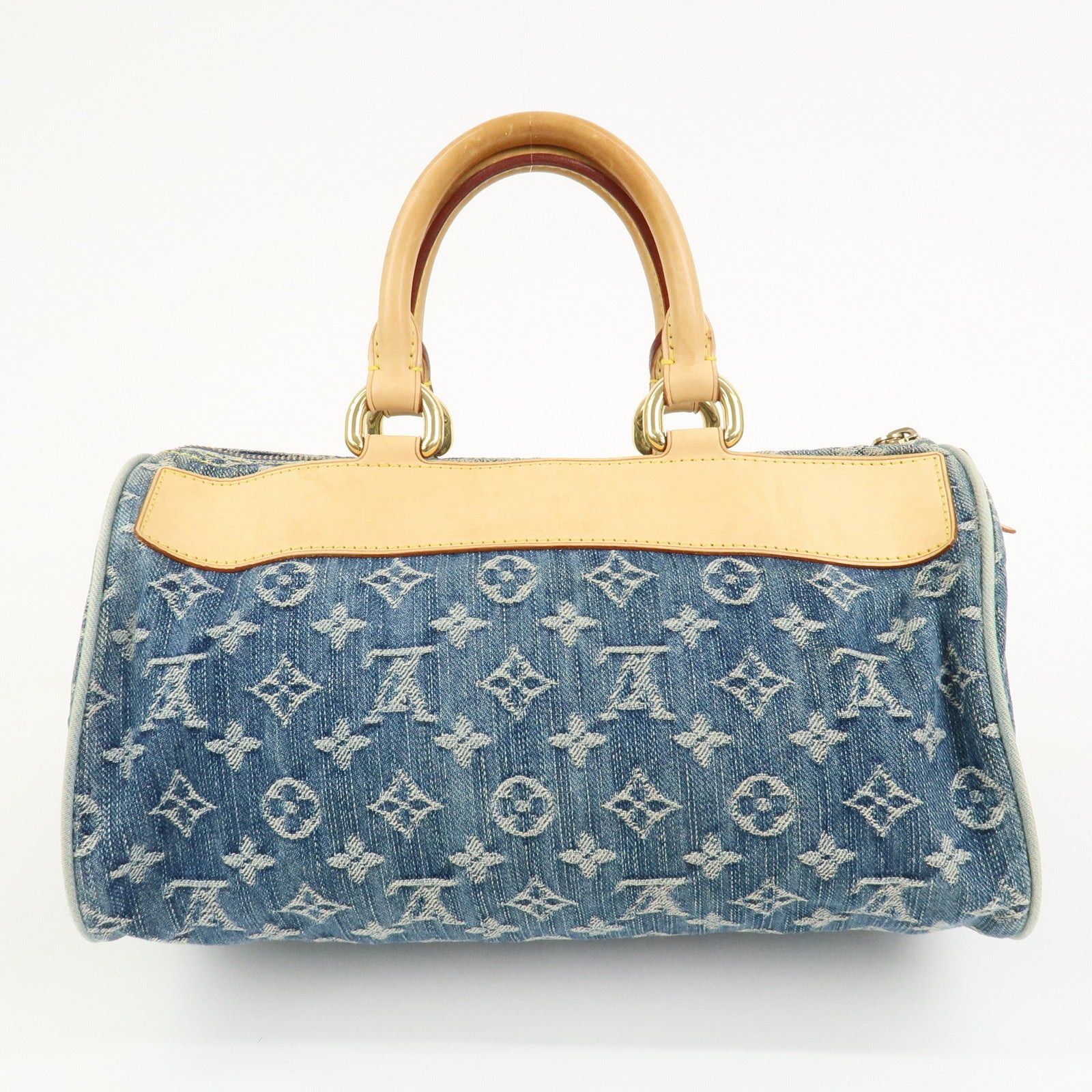 Louis Vuitton Monogram Denim Neo Speedy Boston Bag Blue M95019