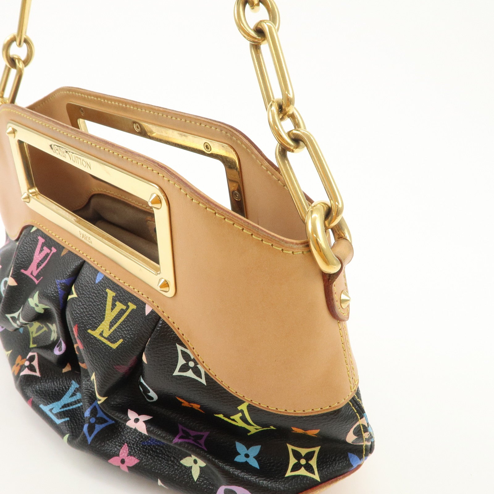 Louis Vuitton Monogram Multicolor Judy PM Hand Bag Noir M40258