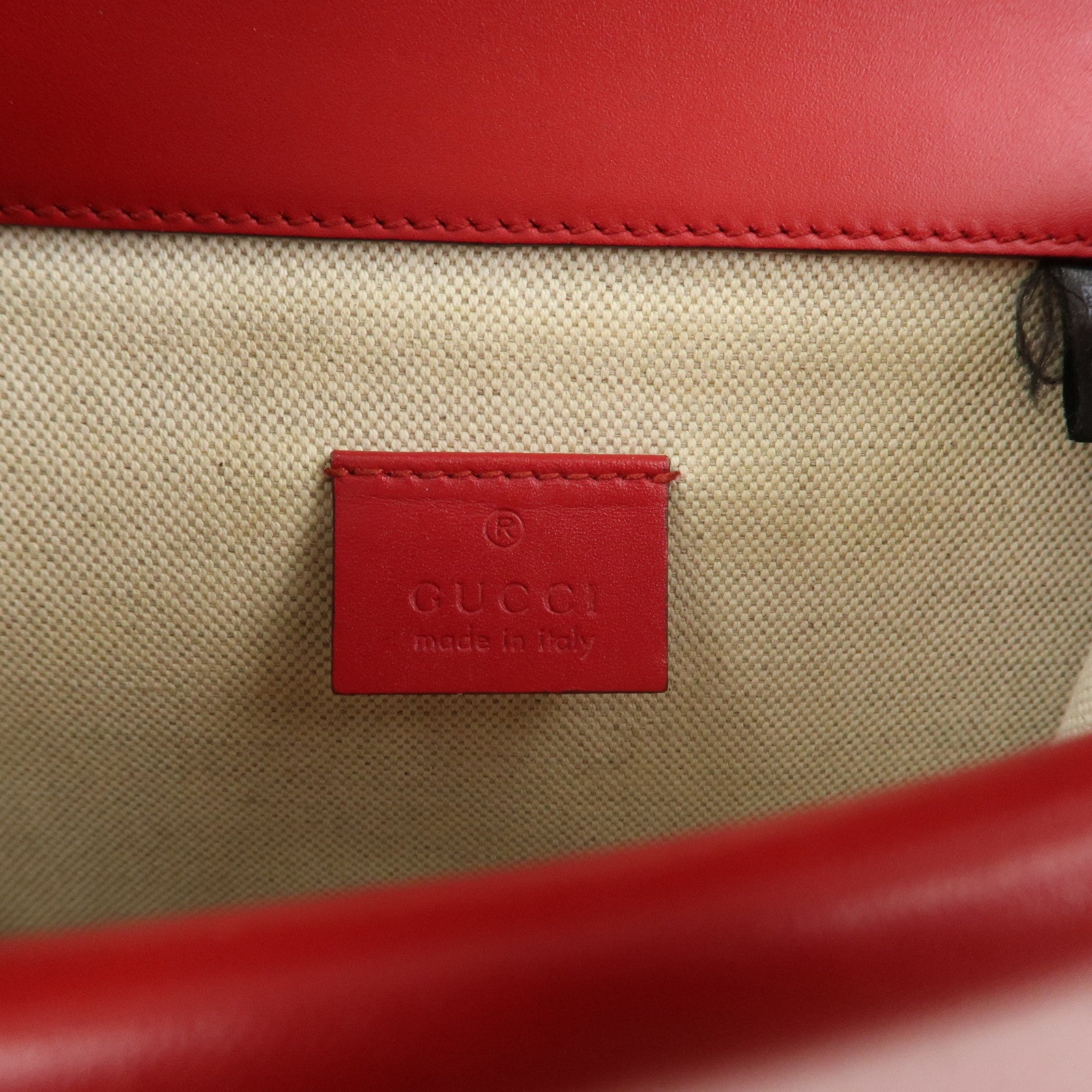 GUCCI Dionysus Leather Small Shoulder Bag Red 421970