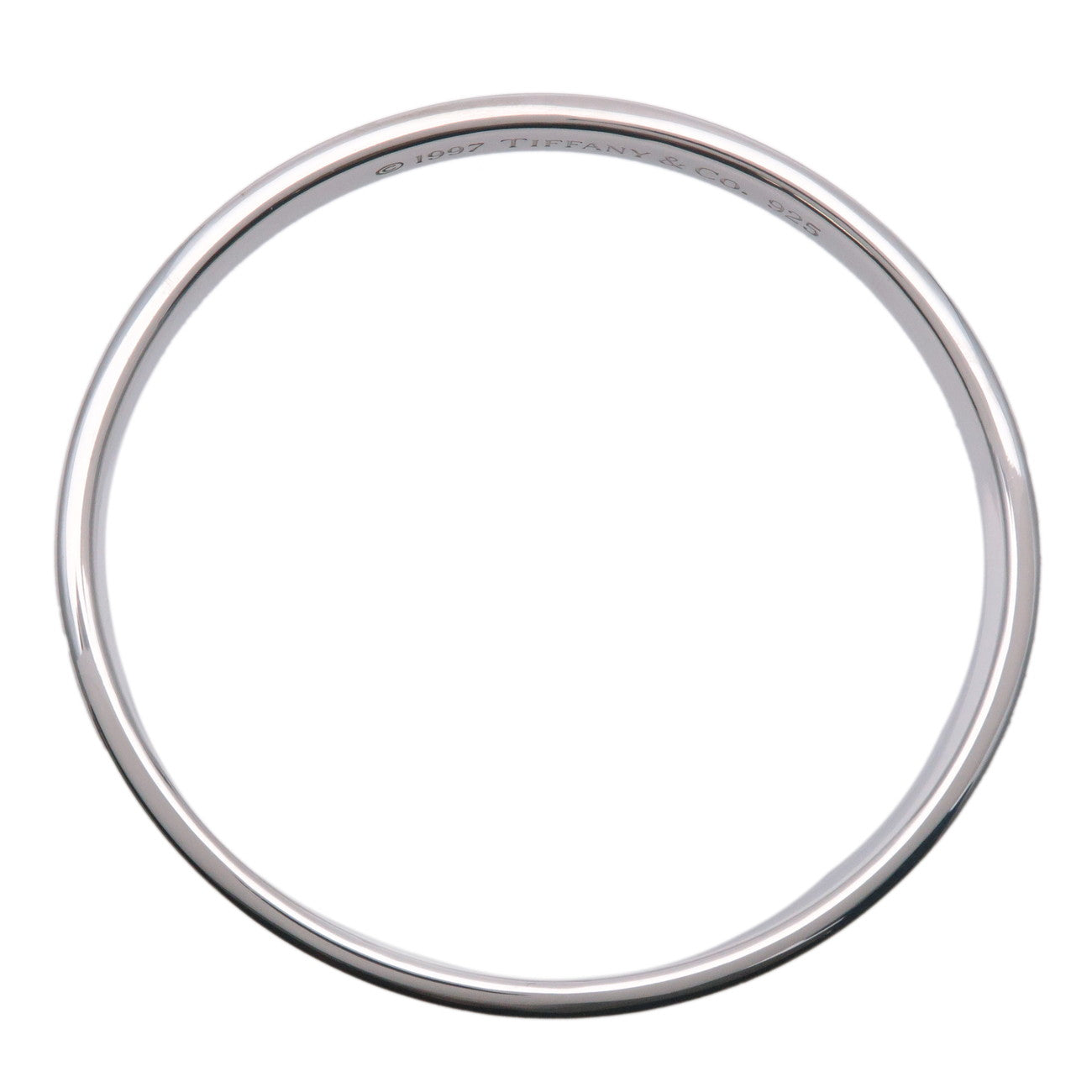 Tiffany & Co 1837 Narrow Bangle Bracelet SV925 Silver