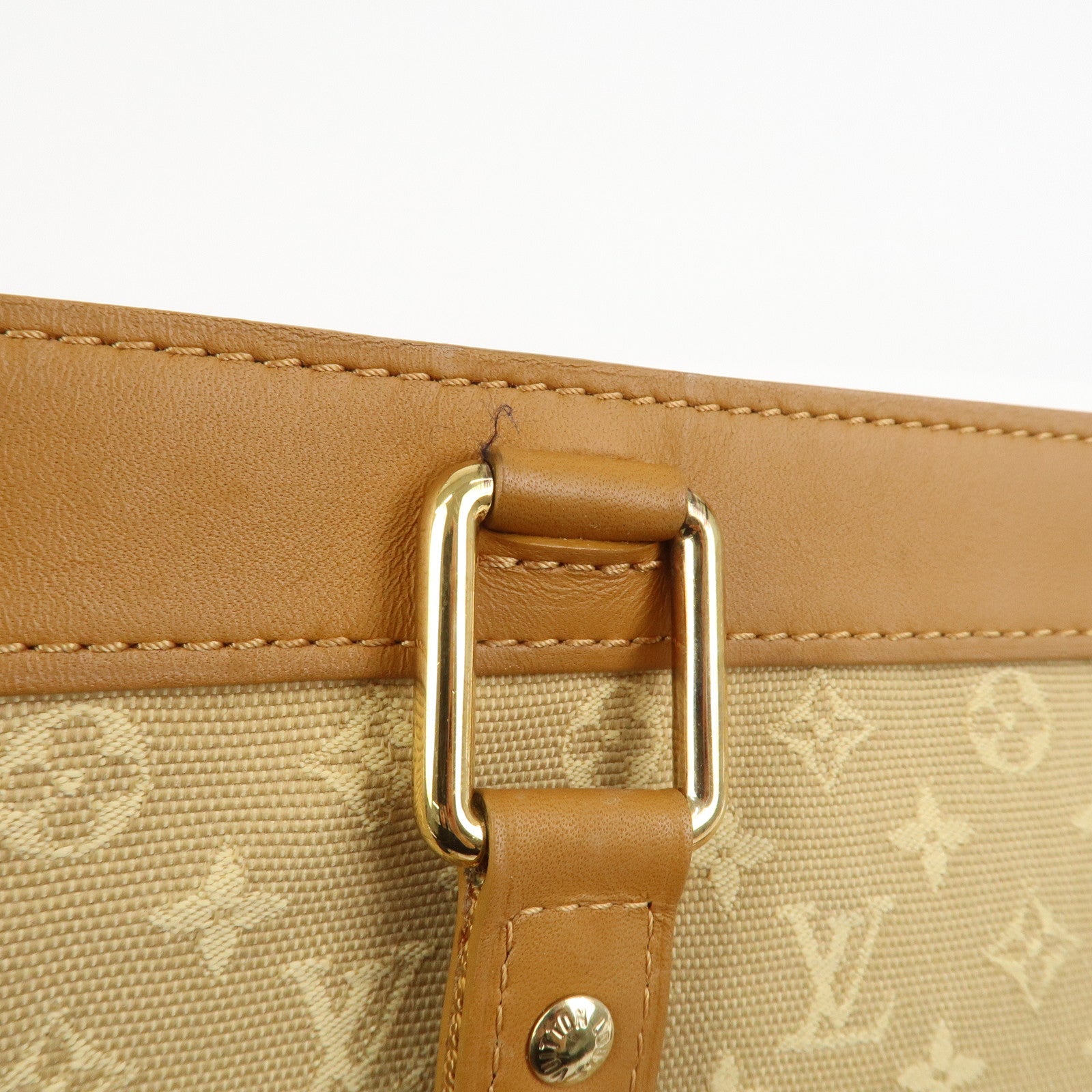 Louis Vuitton Monogram Mini Lucille PM Hand Bag Beige M92684
