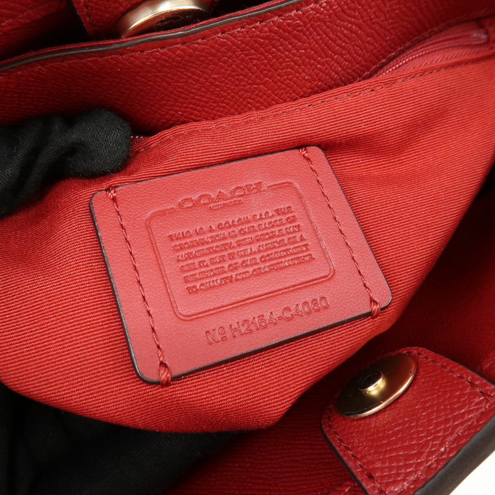 COACH PVC Leather Tote Bag Hand Bag Shoulder Bag Black Camel