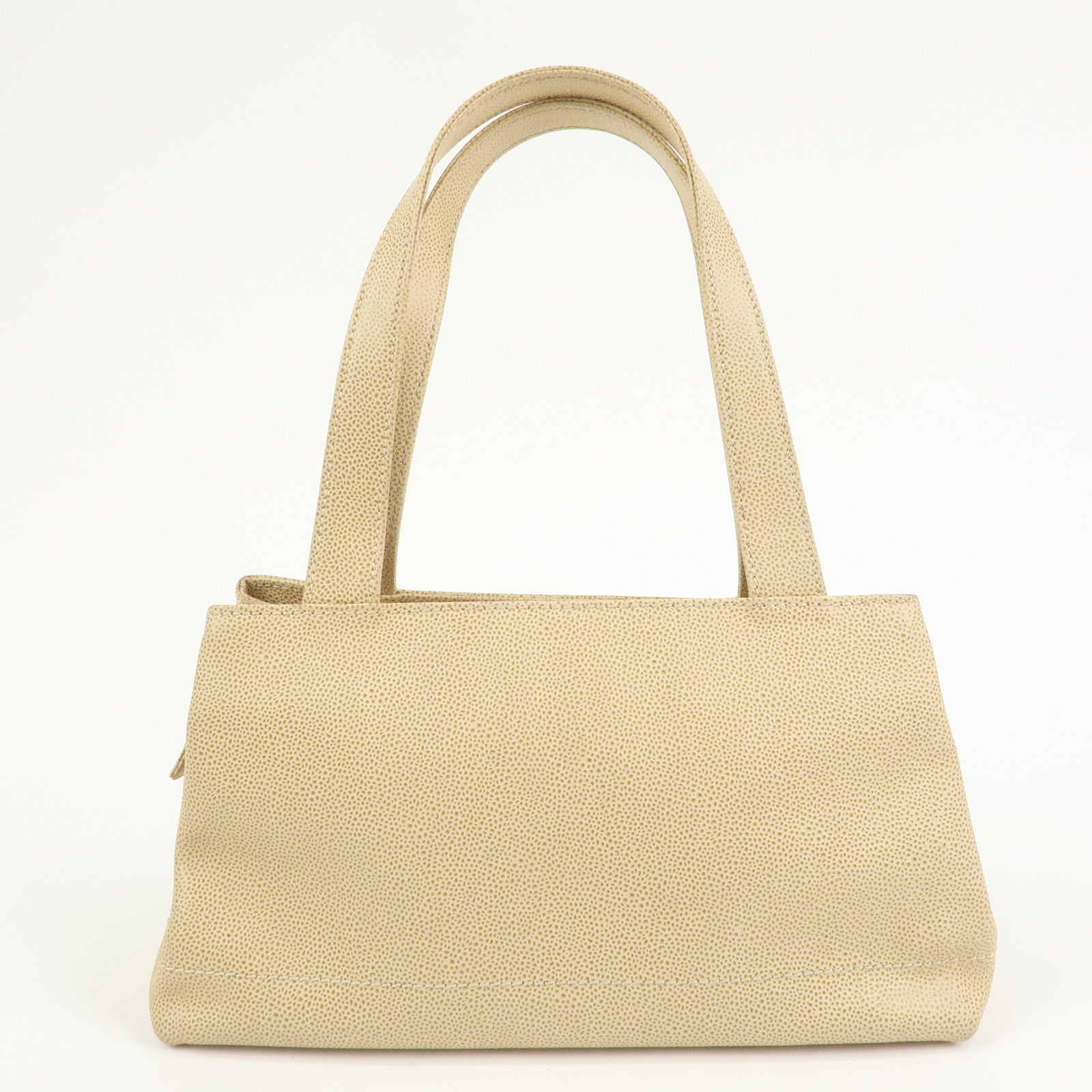 CHANEL COCO Mark Caviarskin Shoulder Bag Hand Bag Beige