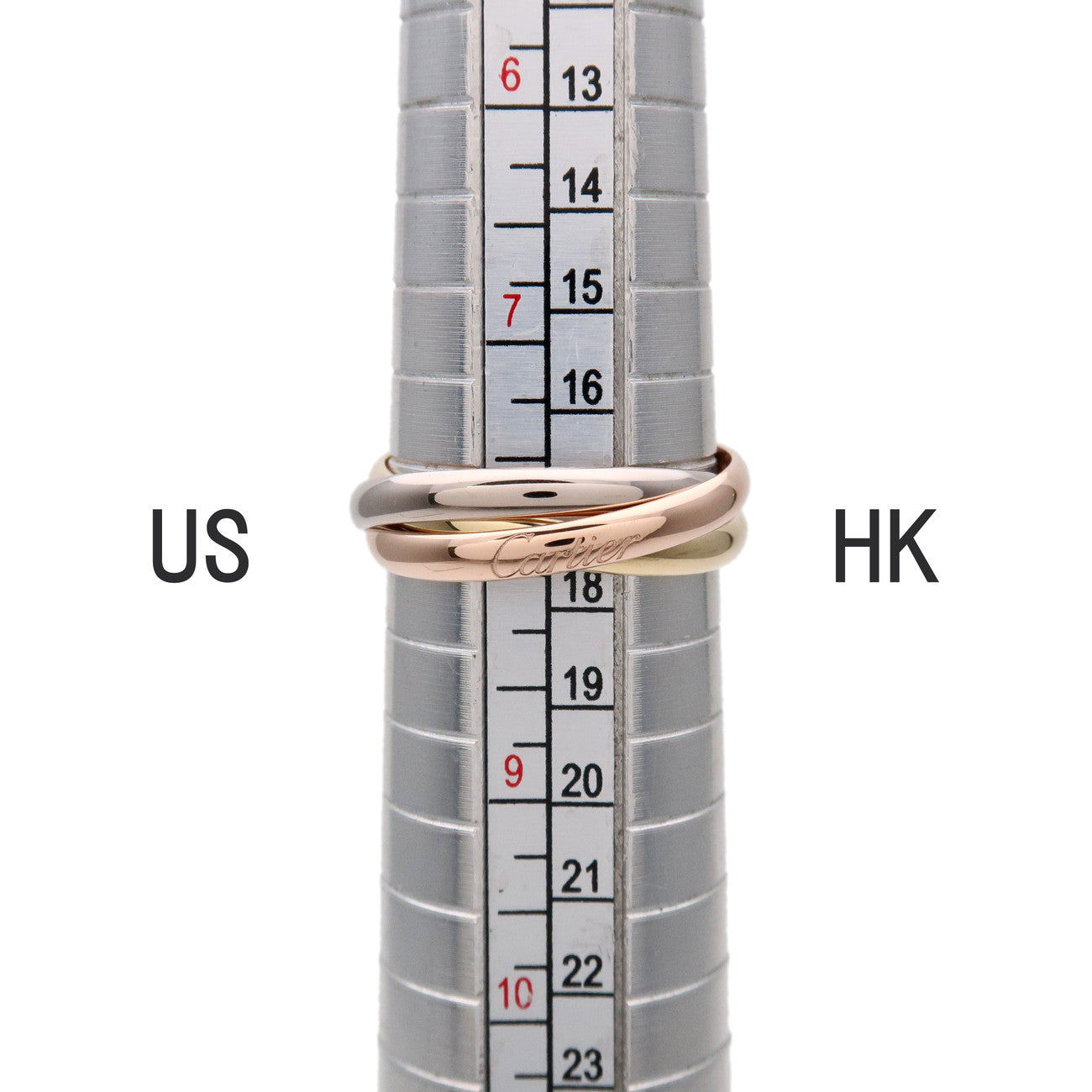 Cartier Trinity Ring SM K18 750YG/WG/PG #56 US8 EU56.5 HK17.5