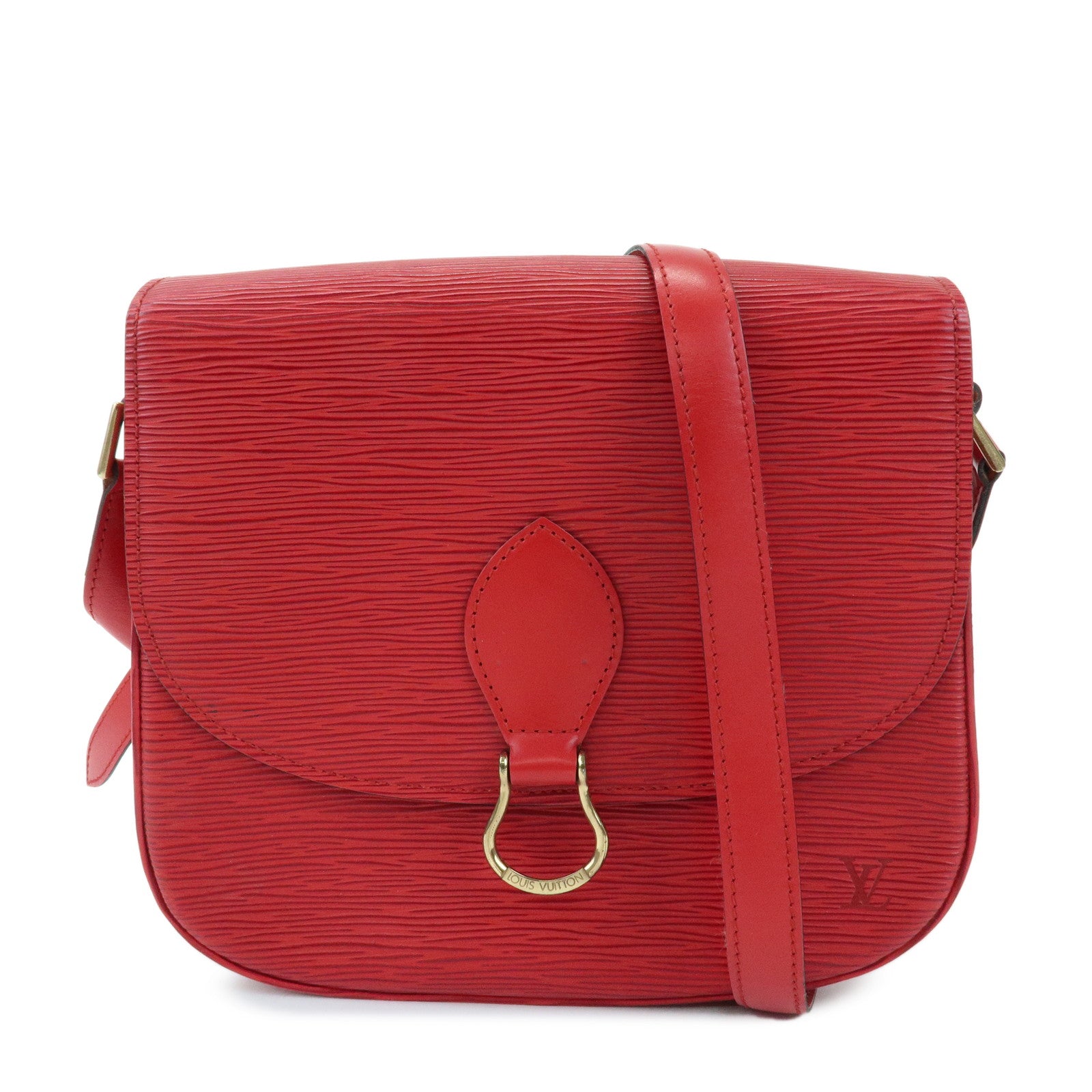 Louis Vuitton Epi Saint Cloud Shoulder Bag Crossbody Bag Red M52197