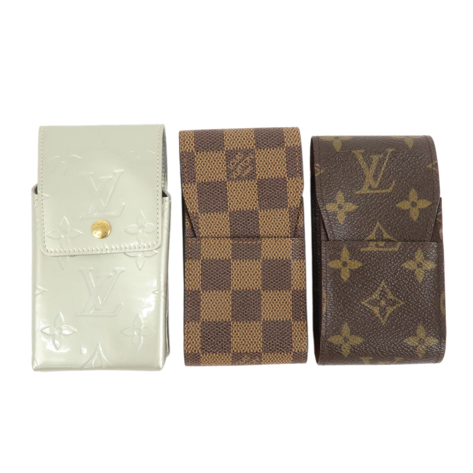 Louis Vuitton Monogram Set of 3 Cigarette Case M91049/M63024/N63024