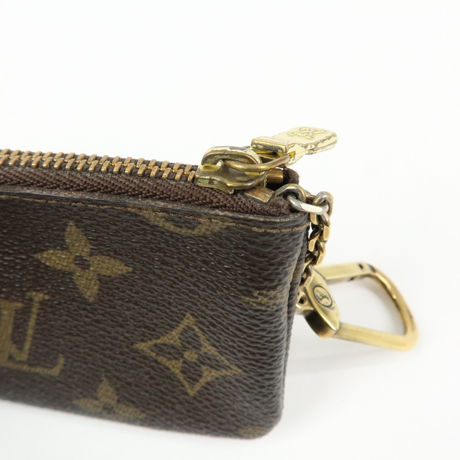 Louis Vuitton Monogram Pochette Cles Coin Case Key Case  M62650