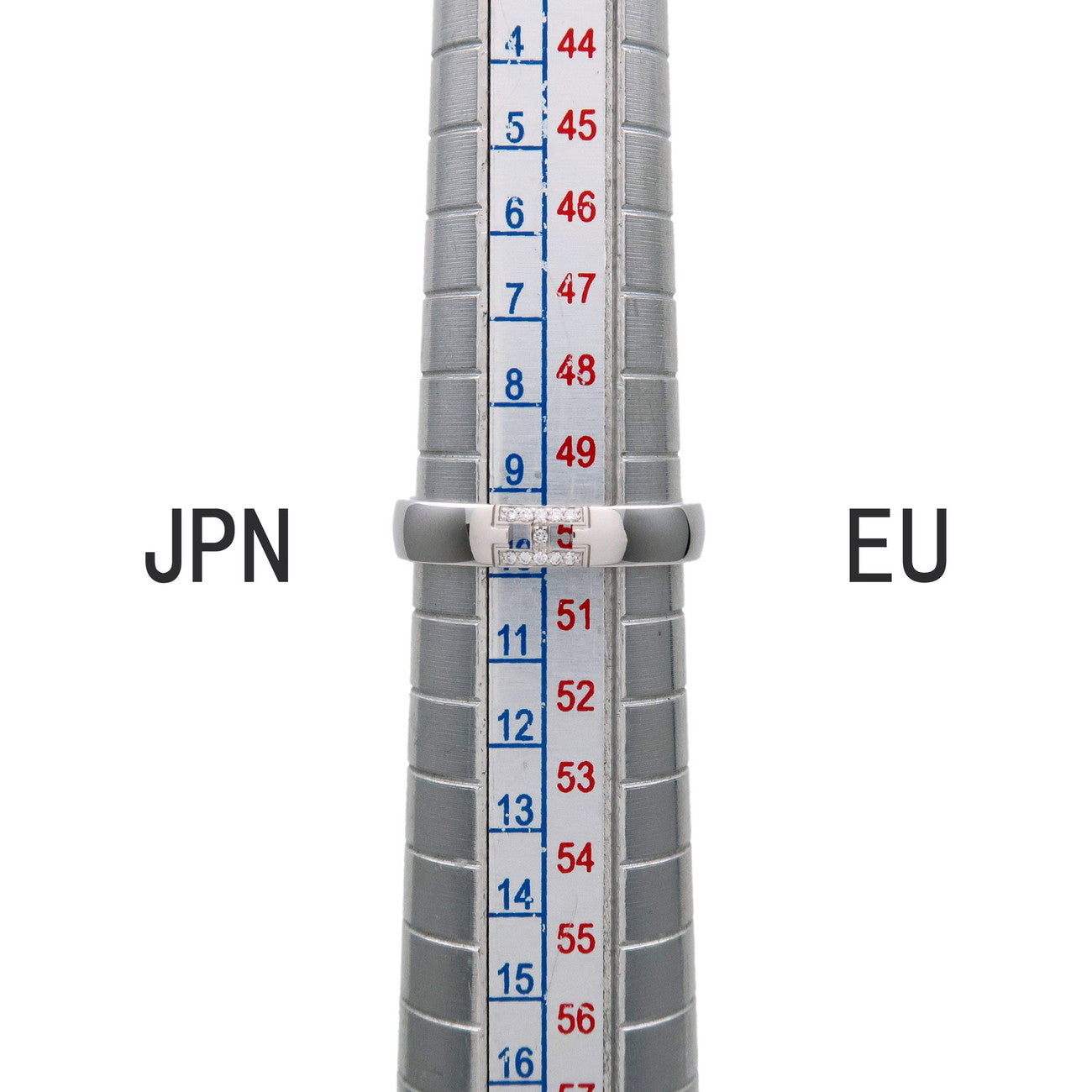 HERMES Ever Heracles 11P Diamond Ring #50 750WG White Gold US5-5.5