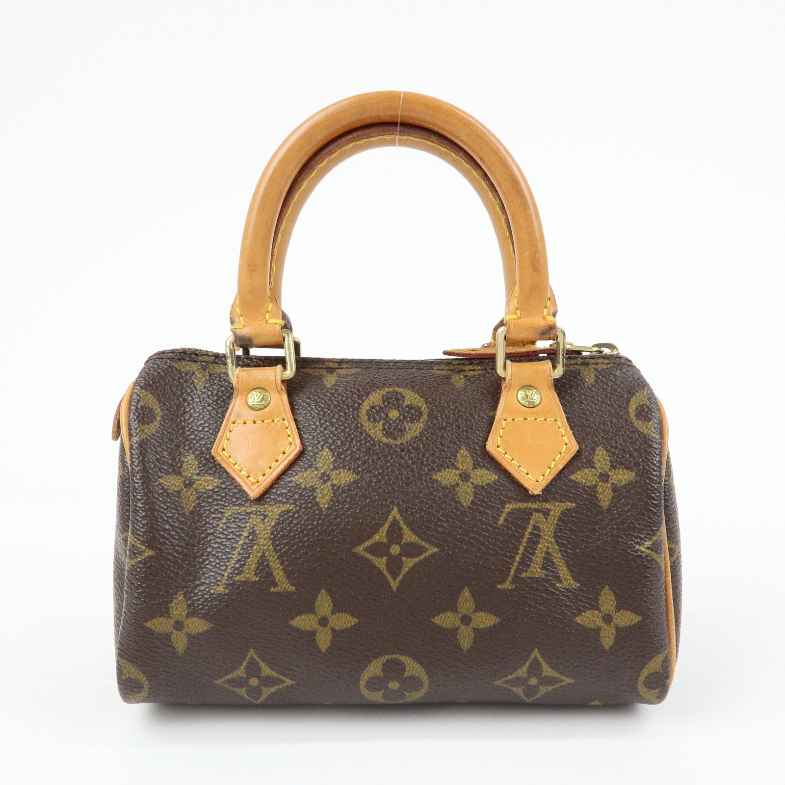 Louis Vuitton Monogram Mini Speedy Hand Shoulder Bag Brown M41534