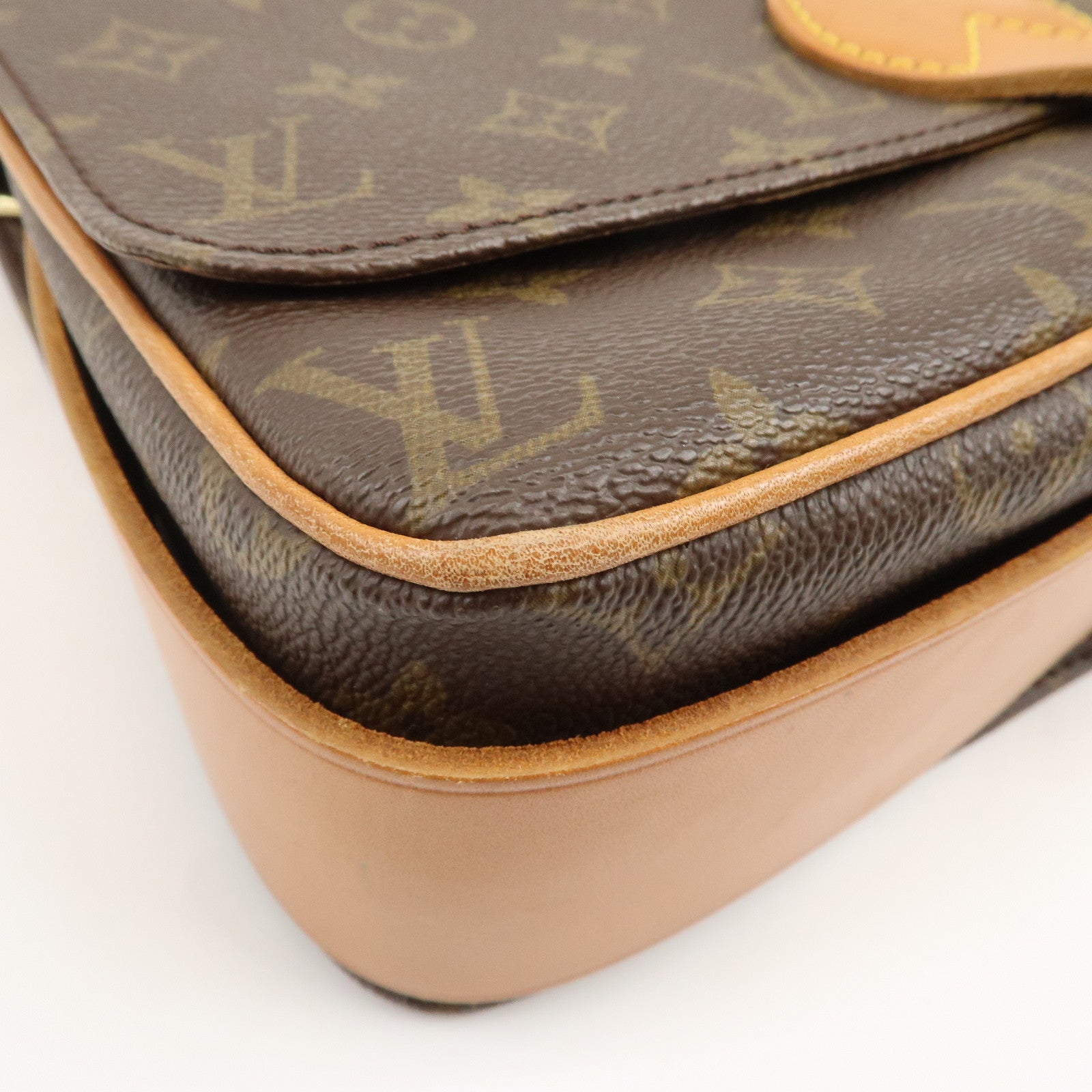 Louis Vuitton Monogram Cartouchiere GM Crossbody Bag Brown M51252