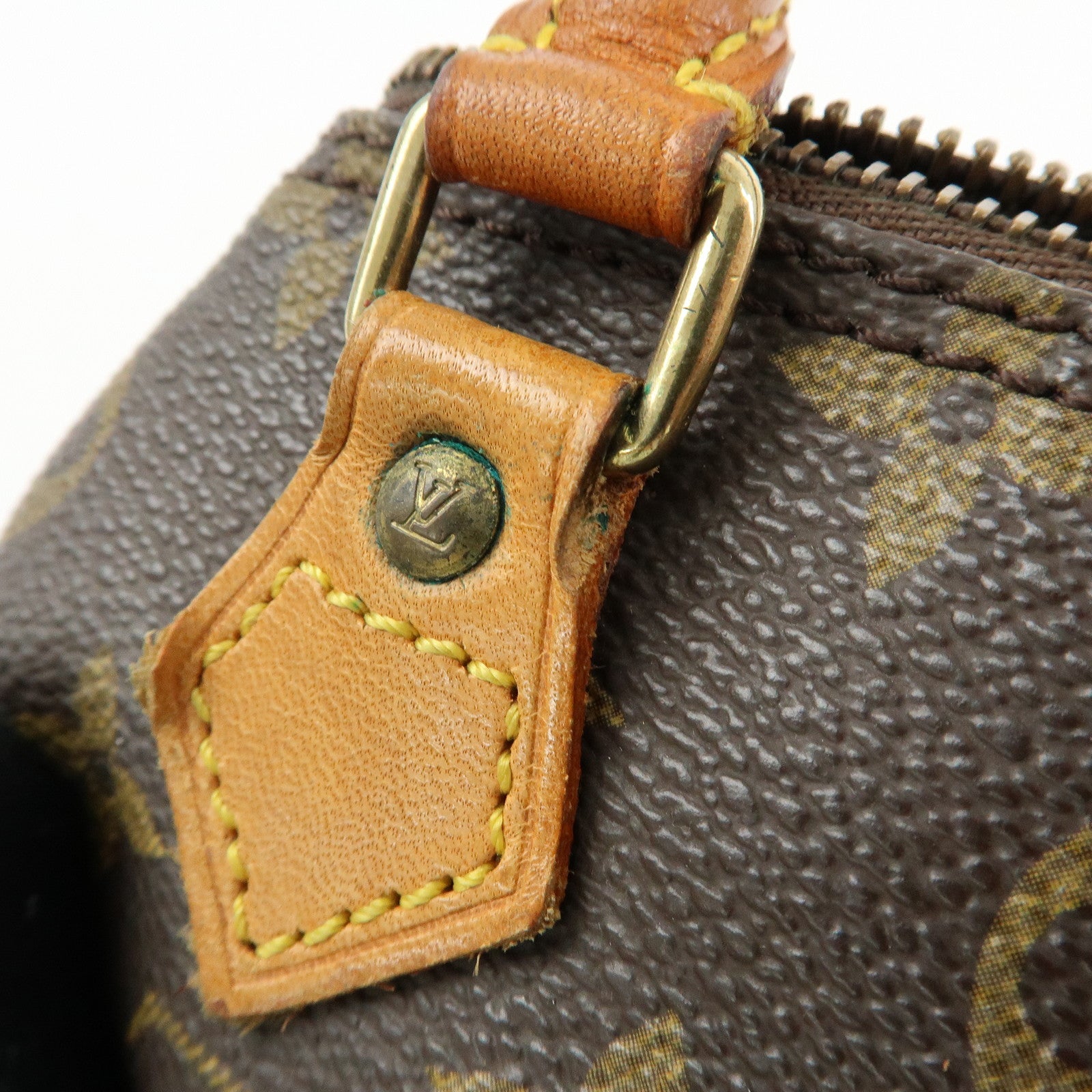 Louis Vuitton Monogram Mini Speedy Hand Bag Brown M41534