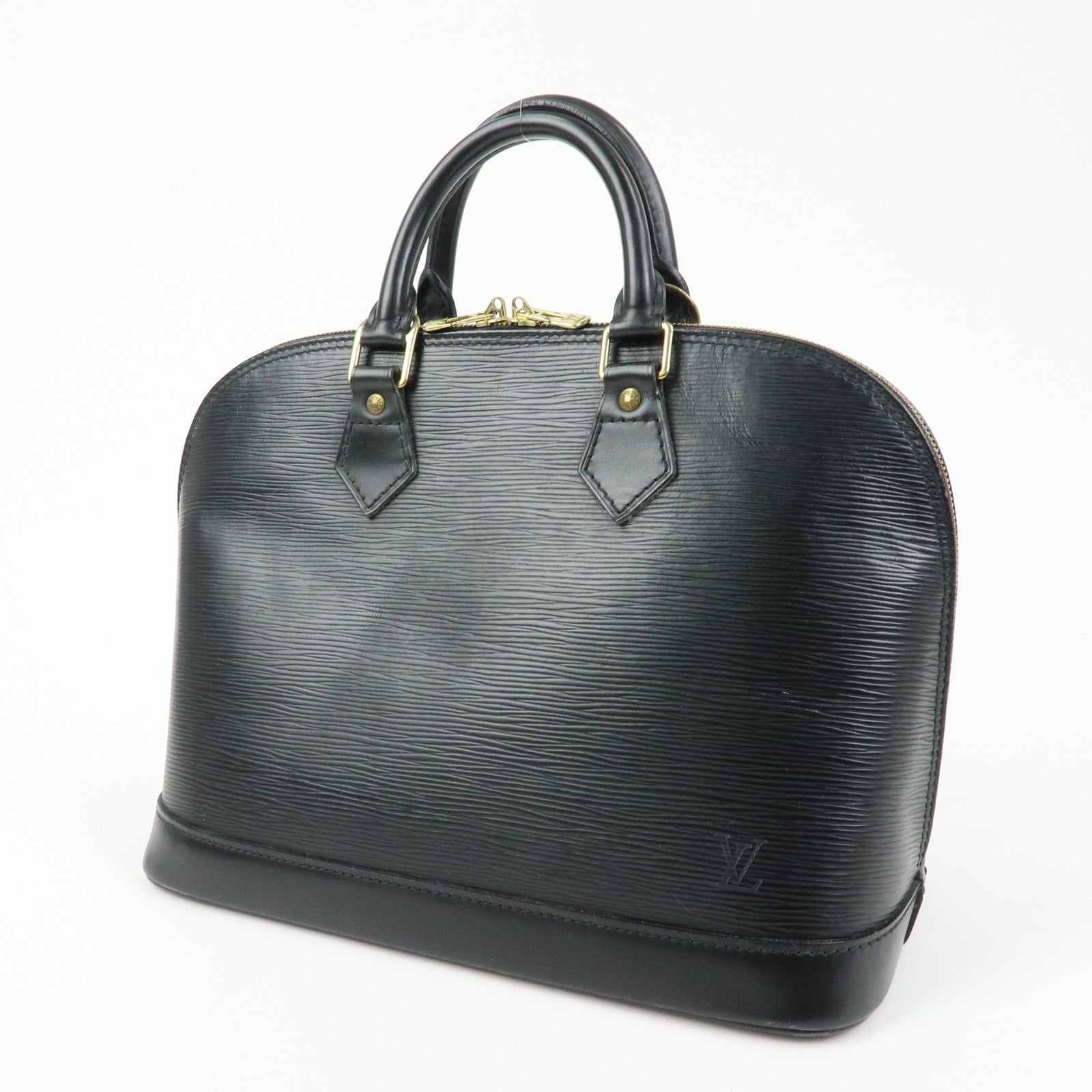 Louis Vuitton Epi Alma PM Leather Hand Bag Noir Black M52142