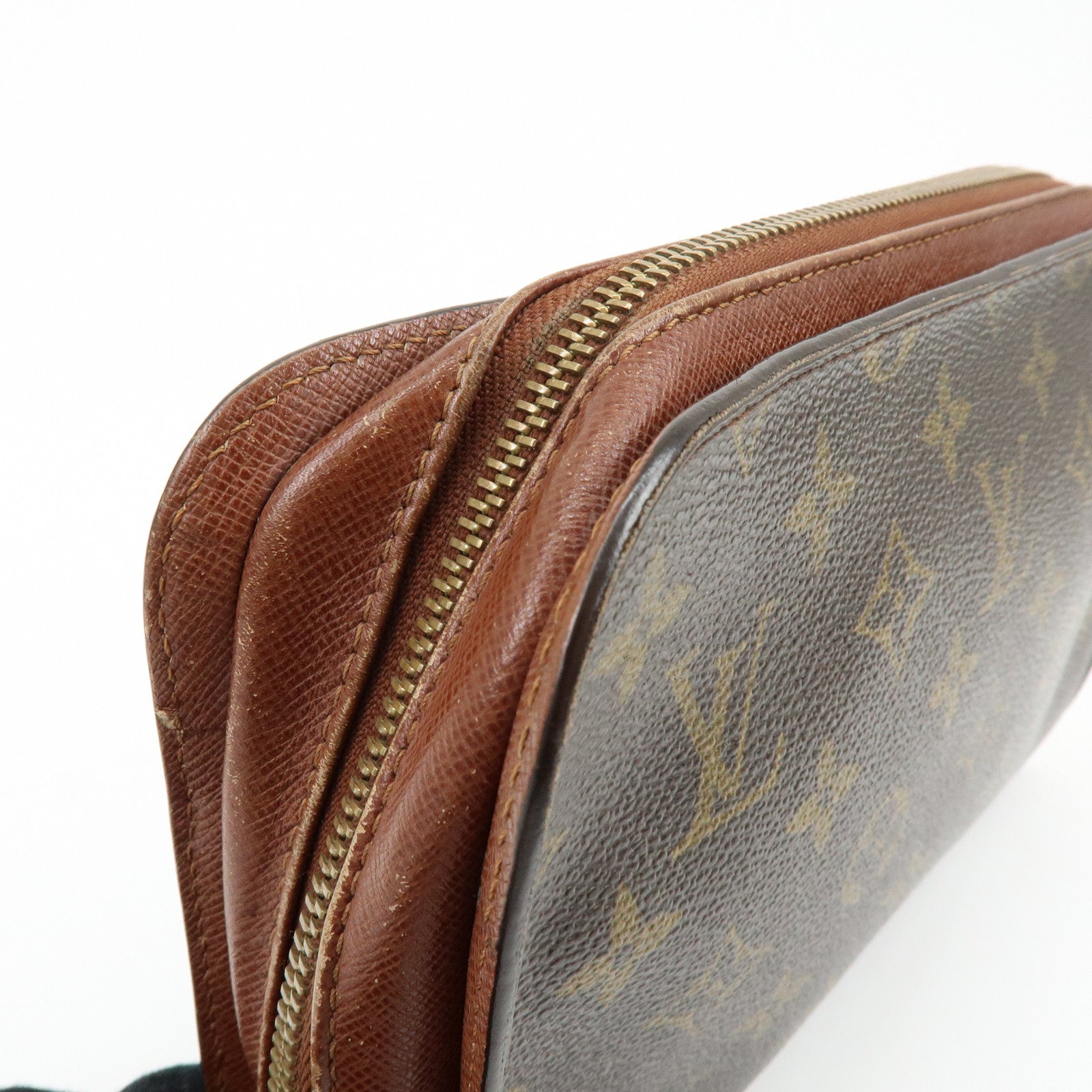Louis Vuitton Monogram Orsay Clutch Bag Pouch Brown M51790