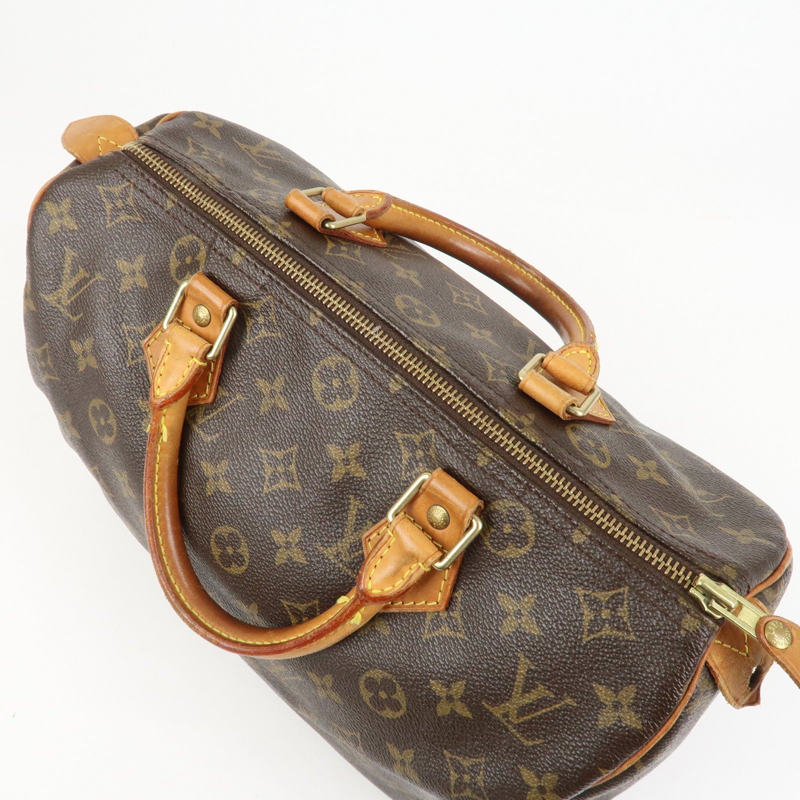 Louis Vuitton Monogram Speedy 30 Boston Bag Hand Bag Brown M41526