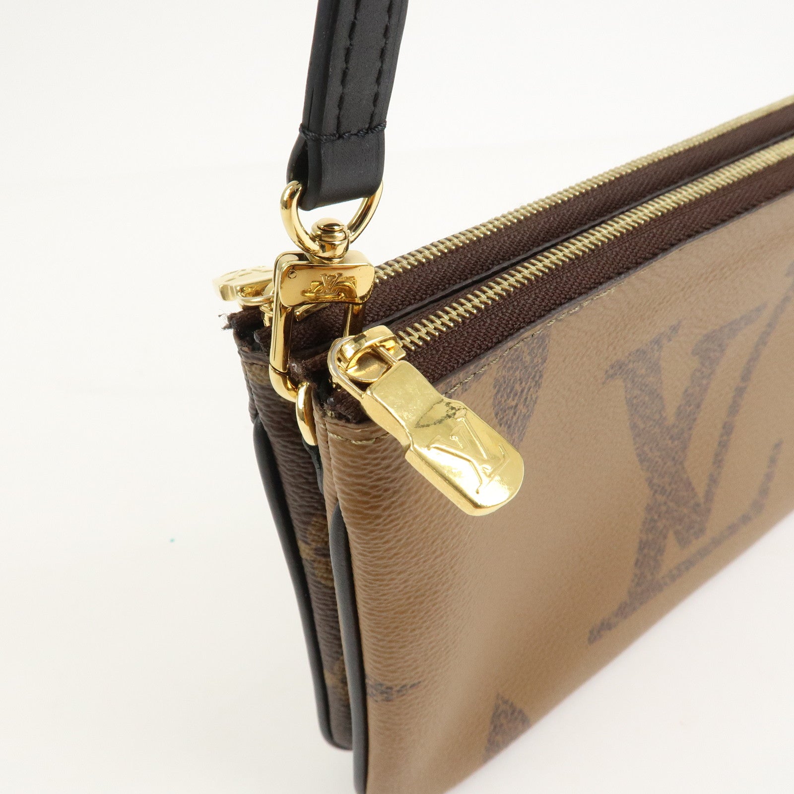 Louis Vuitton Monogram Reverse Pochette Double Zip Bag M69203