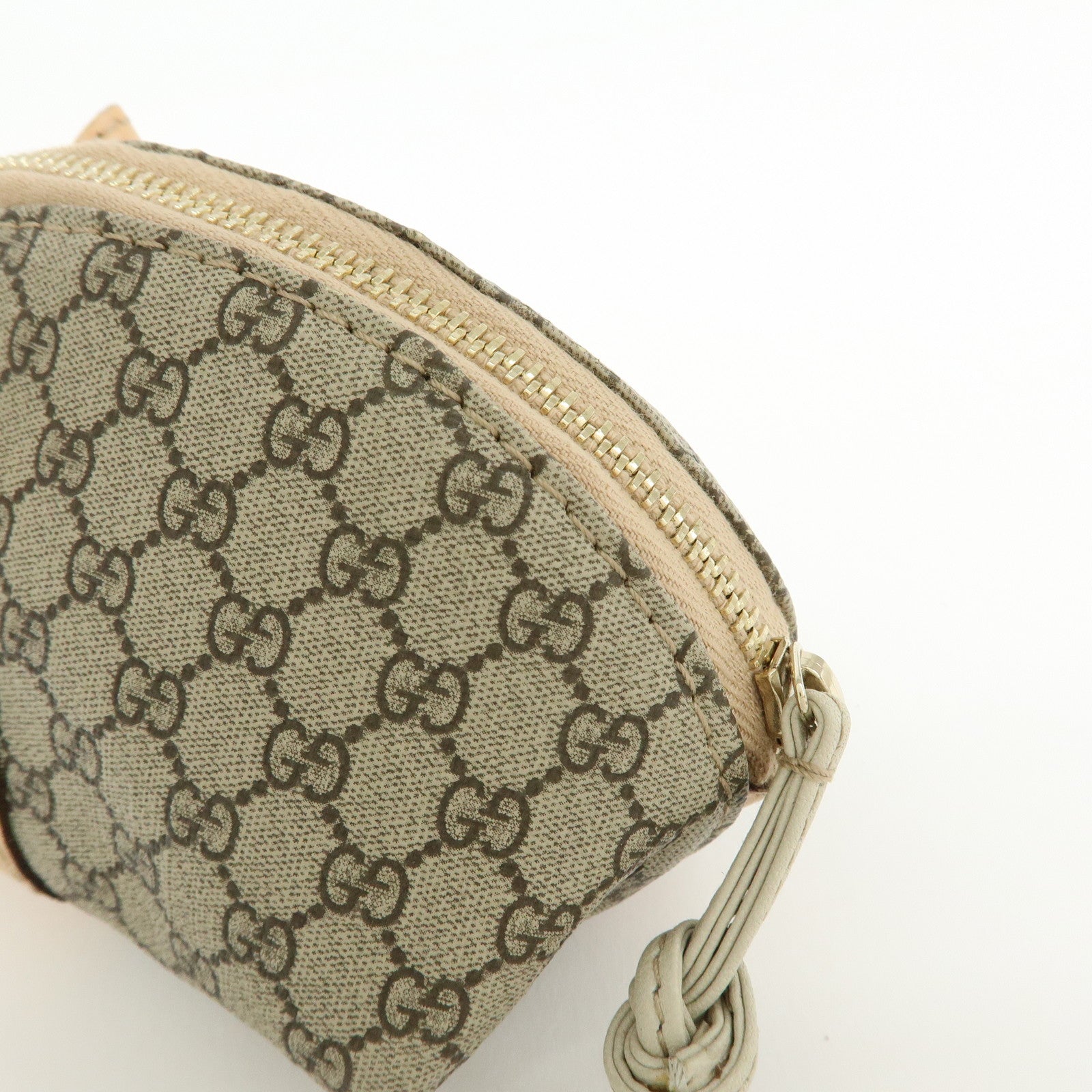 GUCCI GG Supreme Leather Pig Coin Case Purse Zoo Series 256866