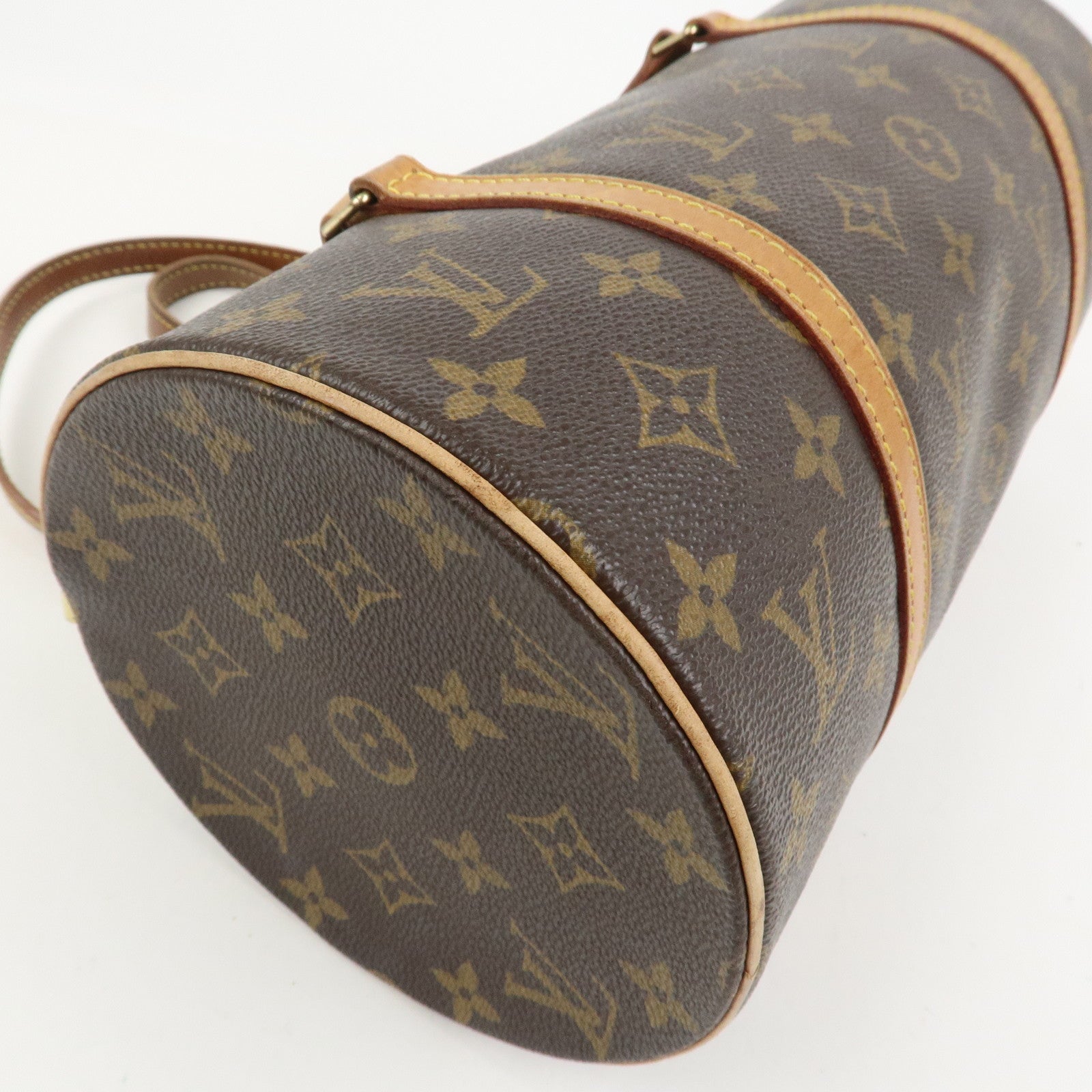 Louis Vuitton Monogram Papillon 30 Hand Bag New Style Brown M51385