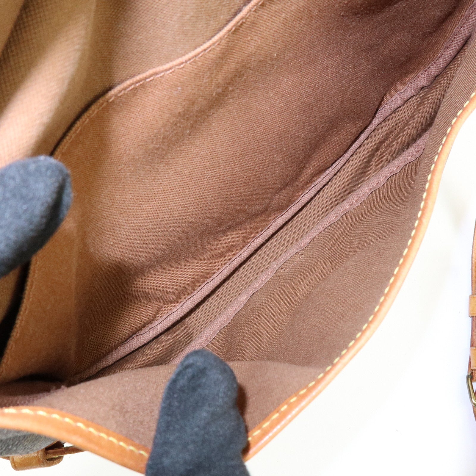 Louis Vuitton Monogram Saumur 30 Canvas Shoulder Bag Brown M42256