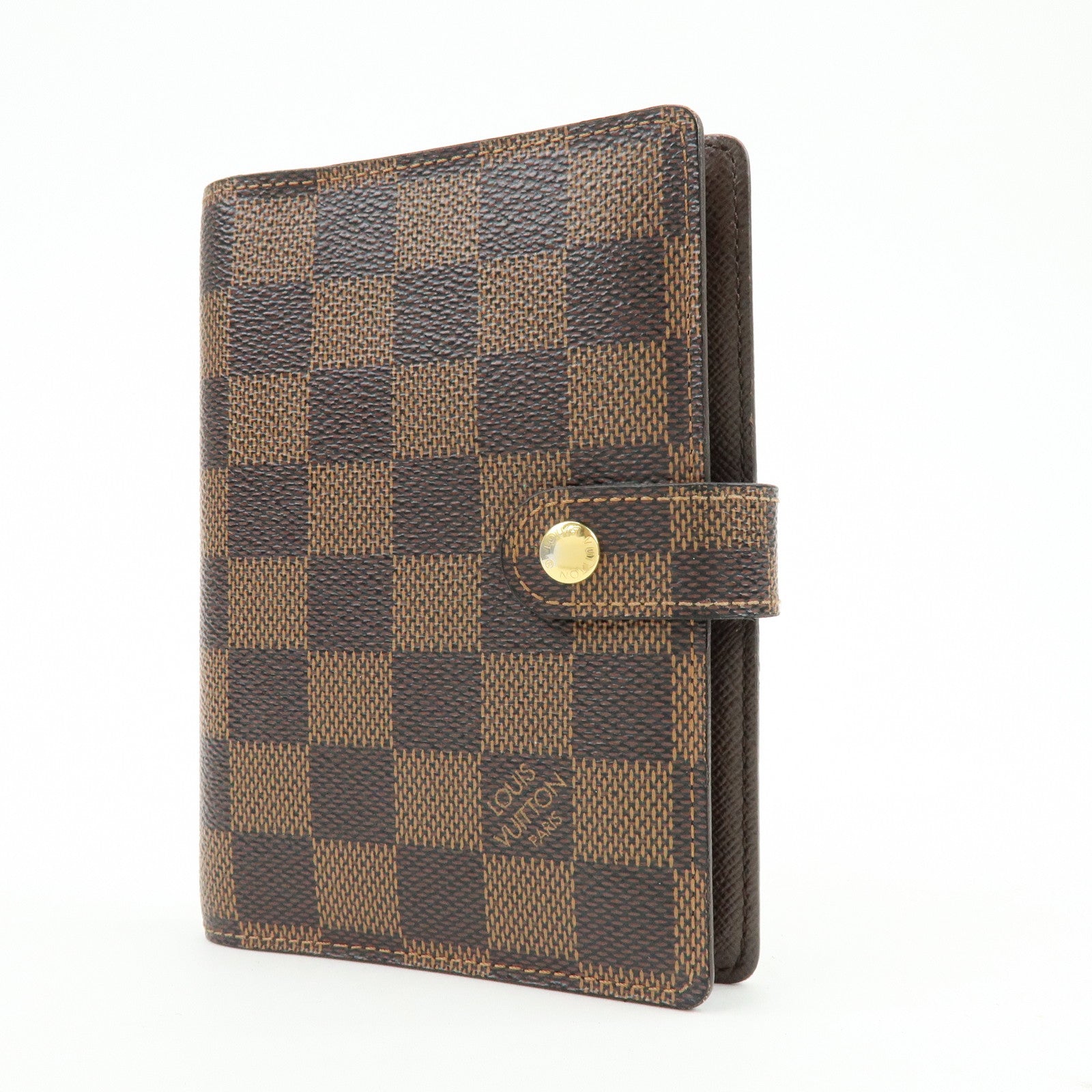 Louis Vuitton Damier Ebene Agenda PM Planner Cover Brown R20700