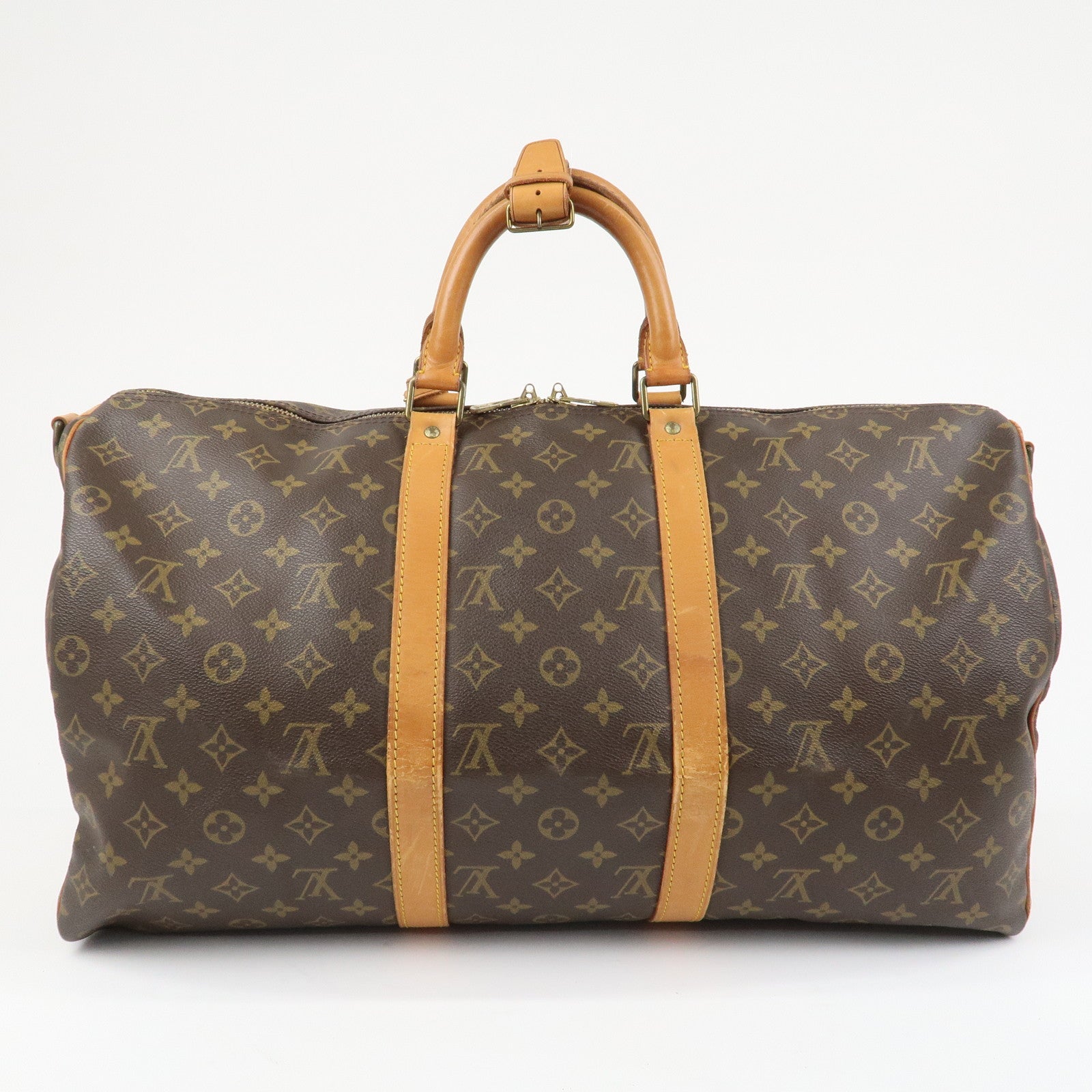 Louis Vuitton Monogram Keep All 50 Bandouliere Boston Bag M41416