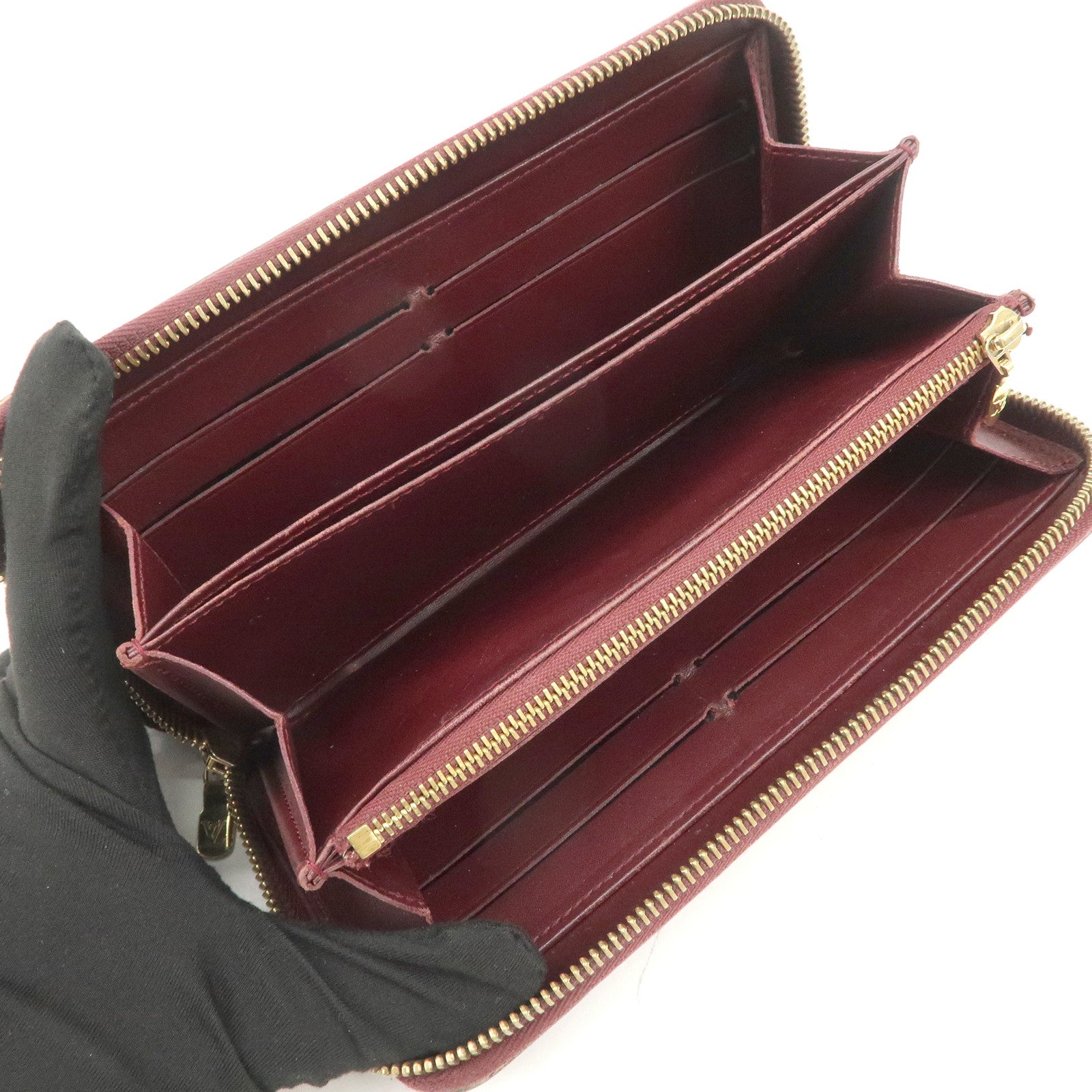 Louis Vuitton Monogram Vernis Leather Set of 2 Wallet M93522/M93575